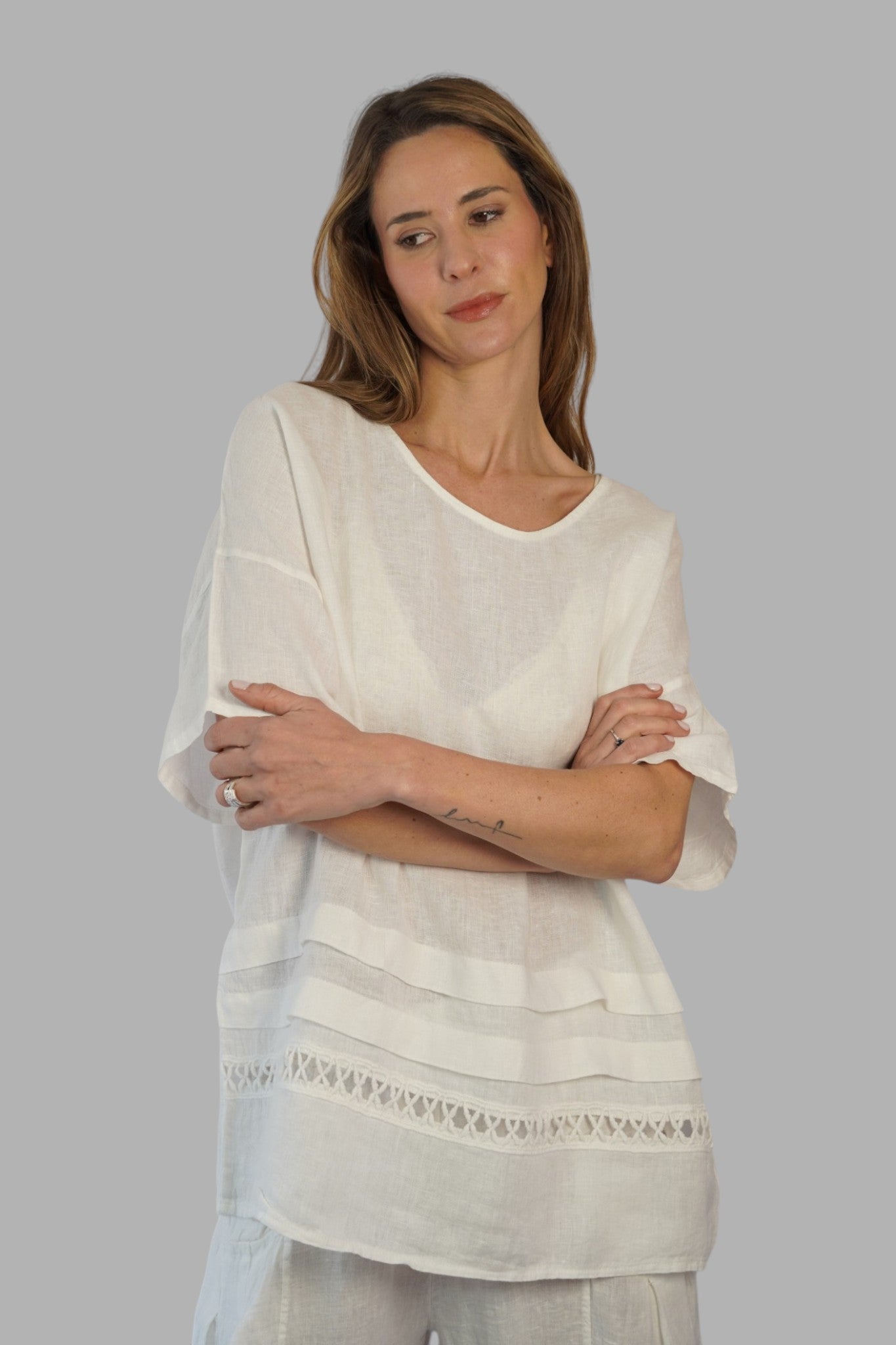 Blusa Giulia Blanco Leidiró