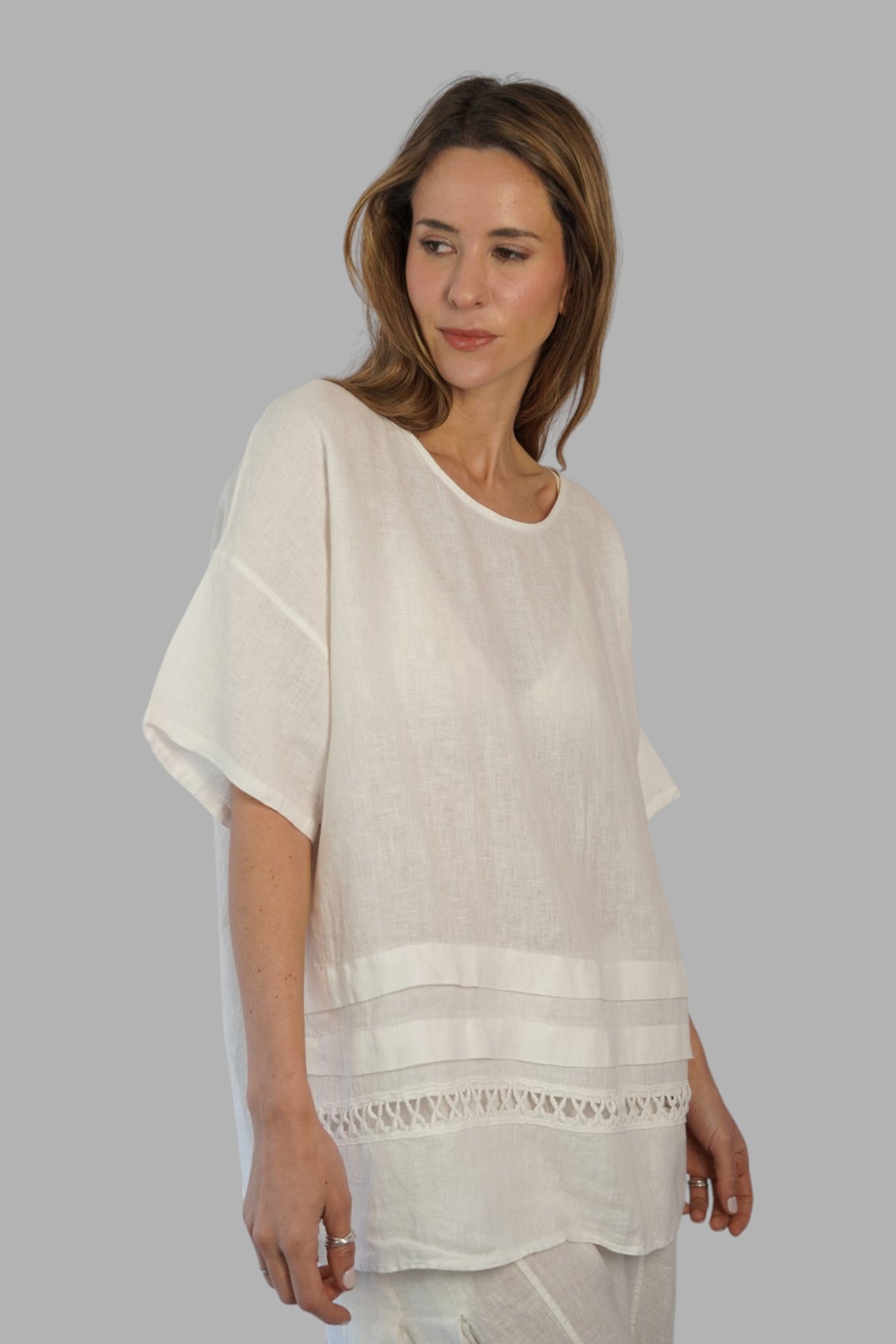 Blusa Giulia Blanco Leidiró