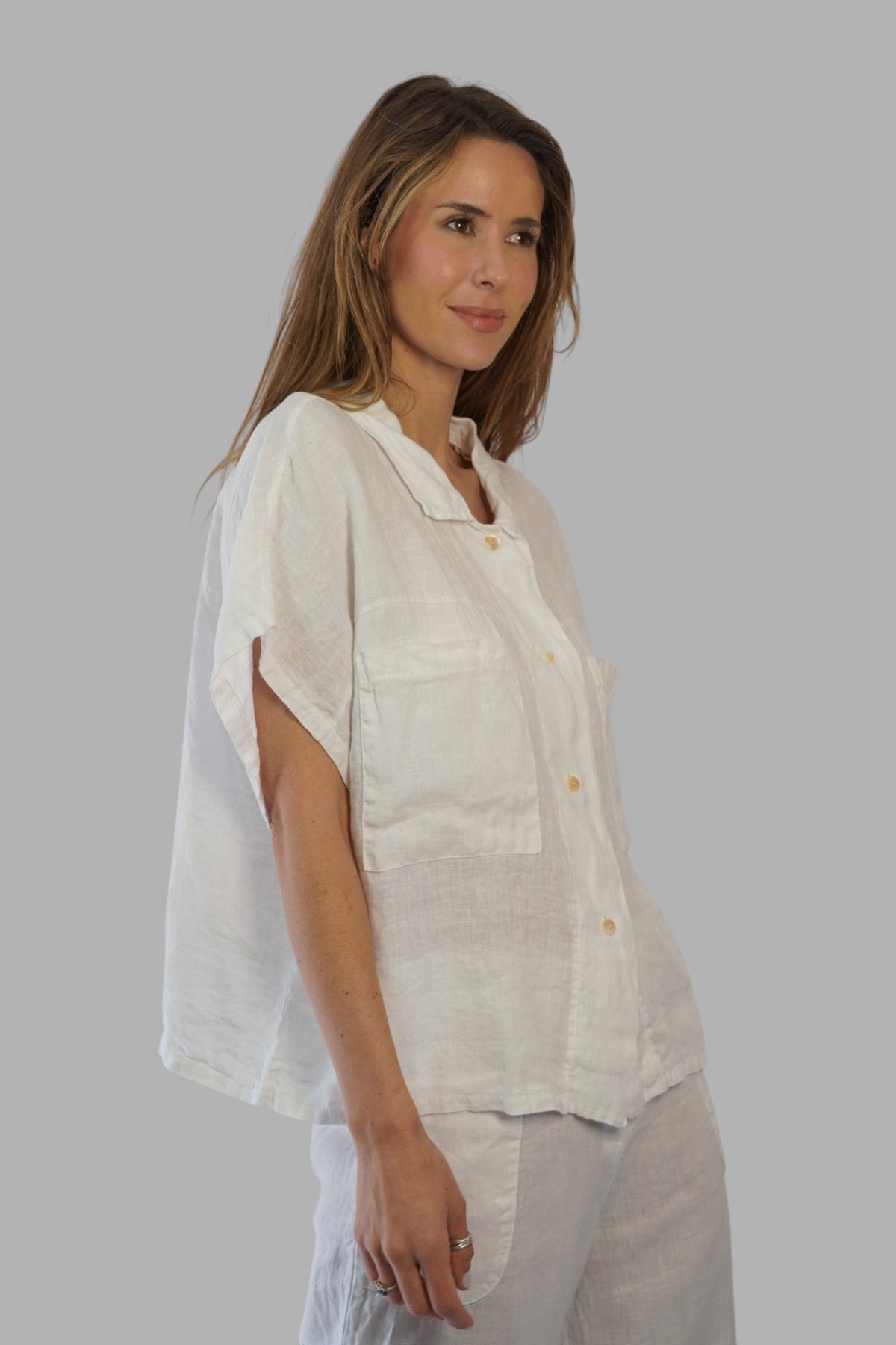 Blusa Bianca Blanco Leidiró