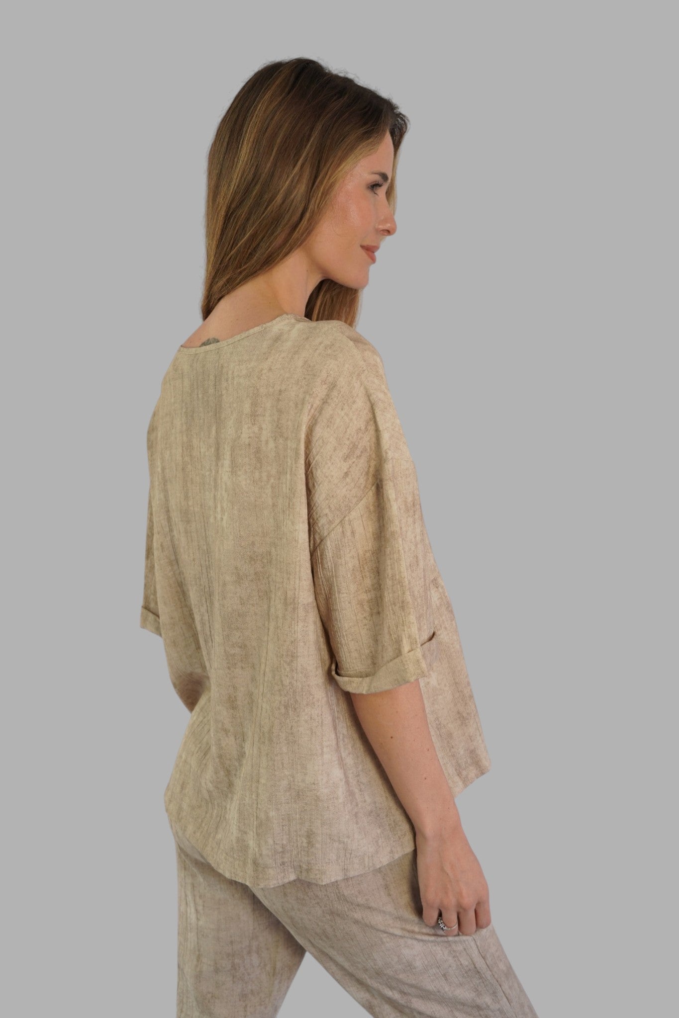 Blusa Vittoria Beige Leidiró