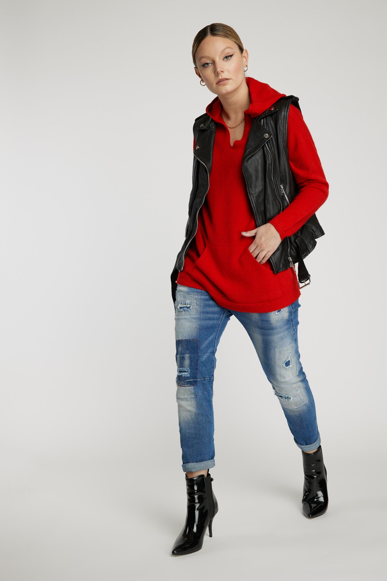 GILLET NERO LEIDIRÓ