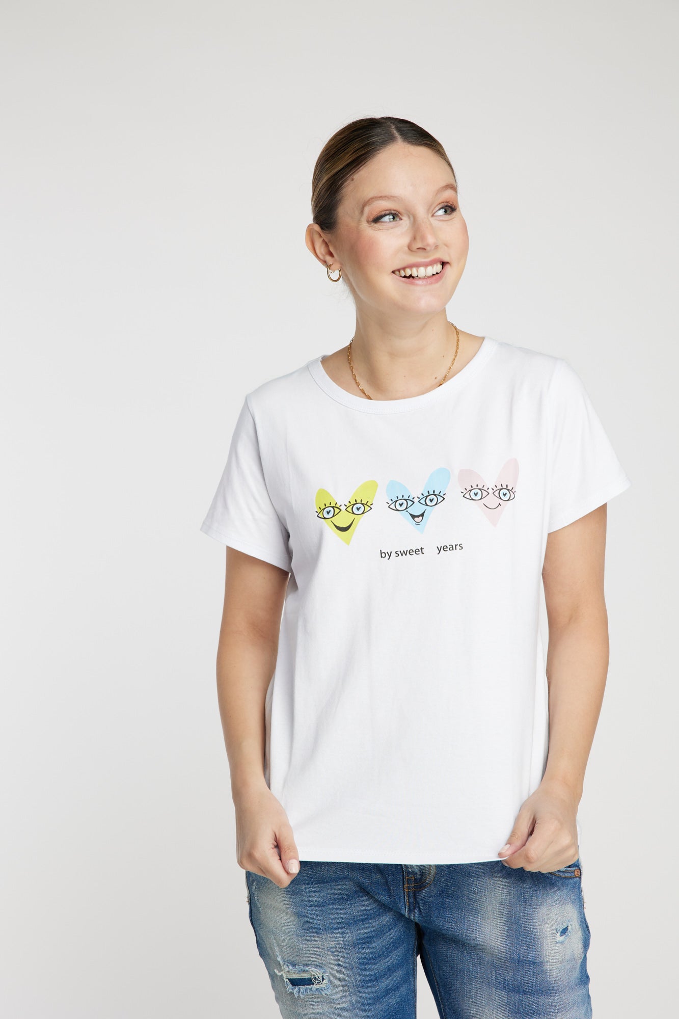 Polera corazones Leidiró