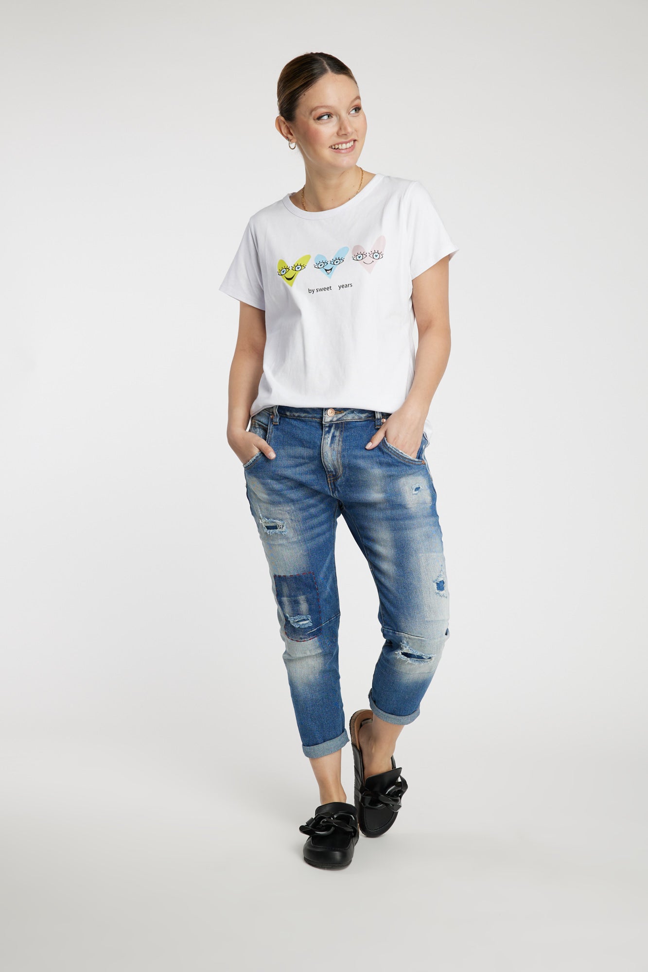 Polera corazones Leidiró