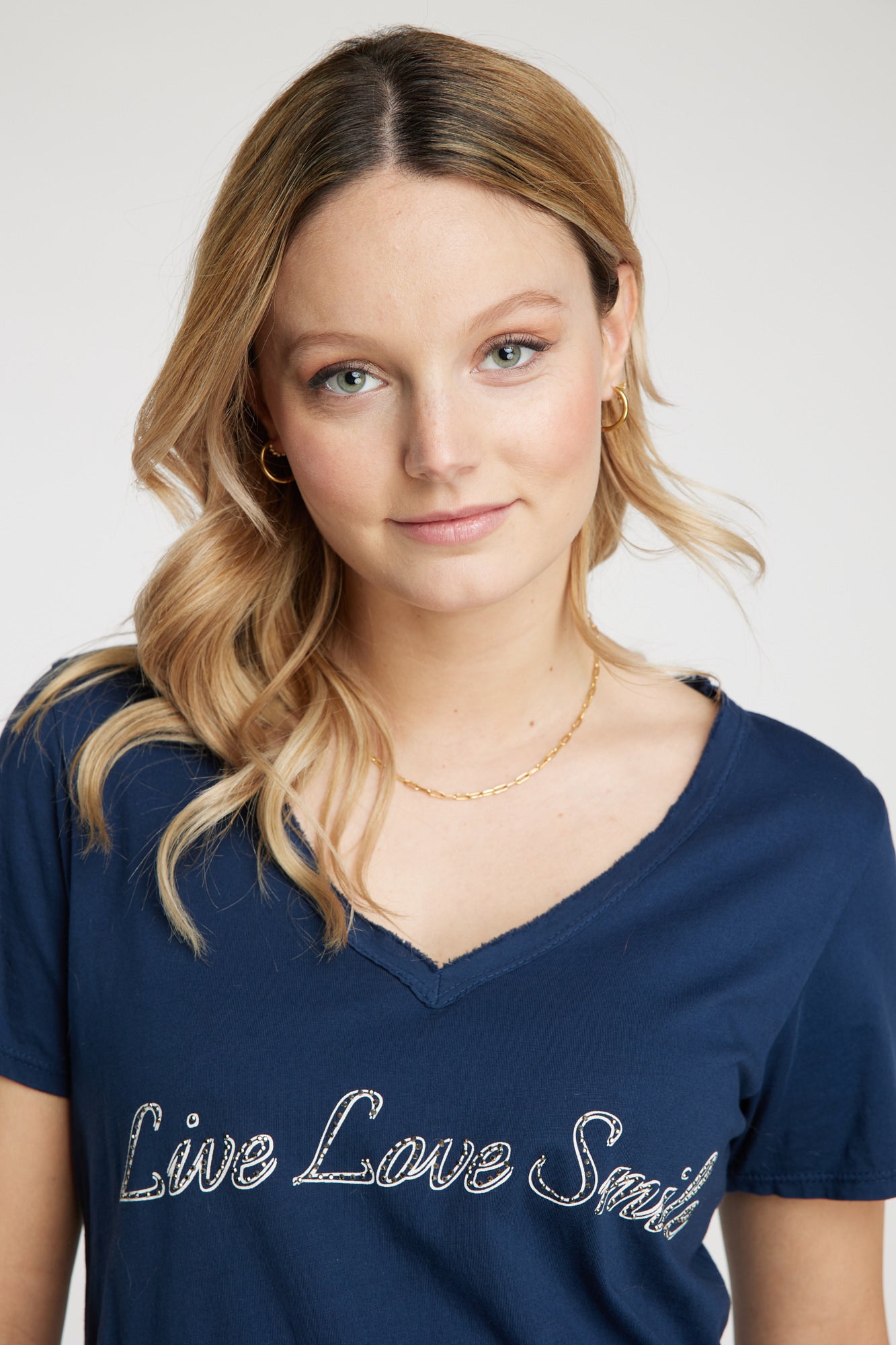 Polera azul Leidiró