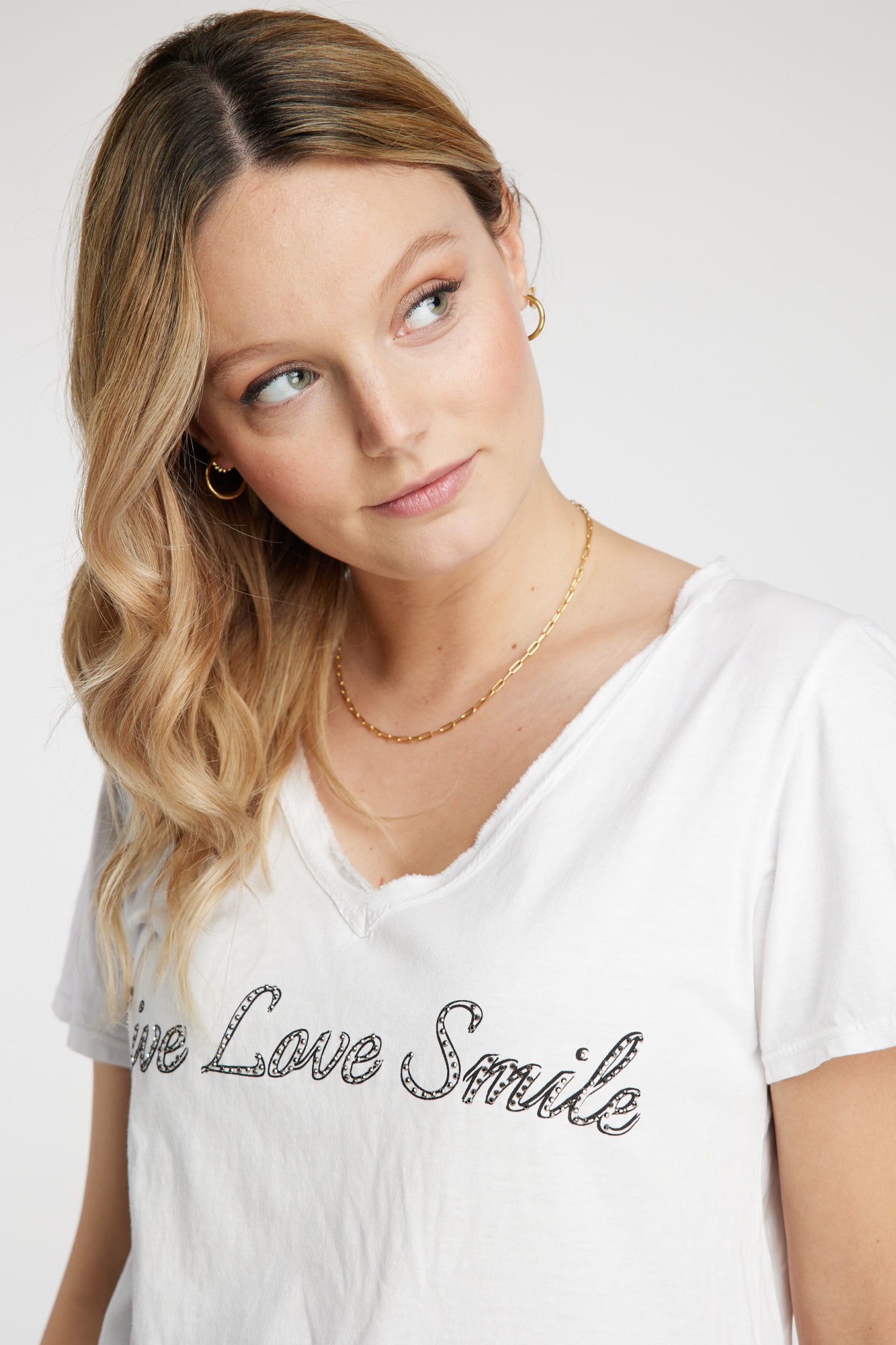 Polera blanca Leidiró