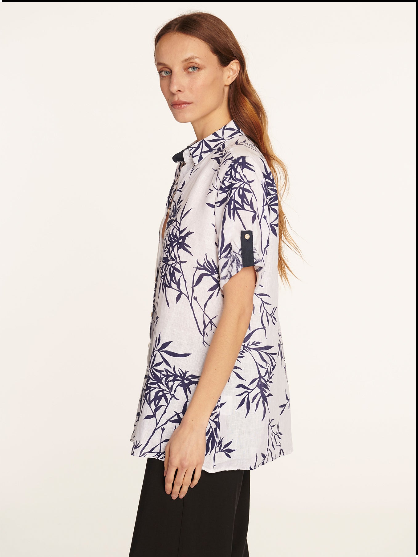 Blusa Bianca Azul Leidiró