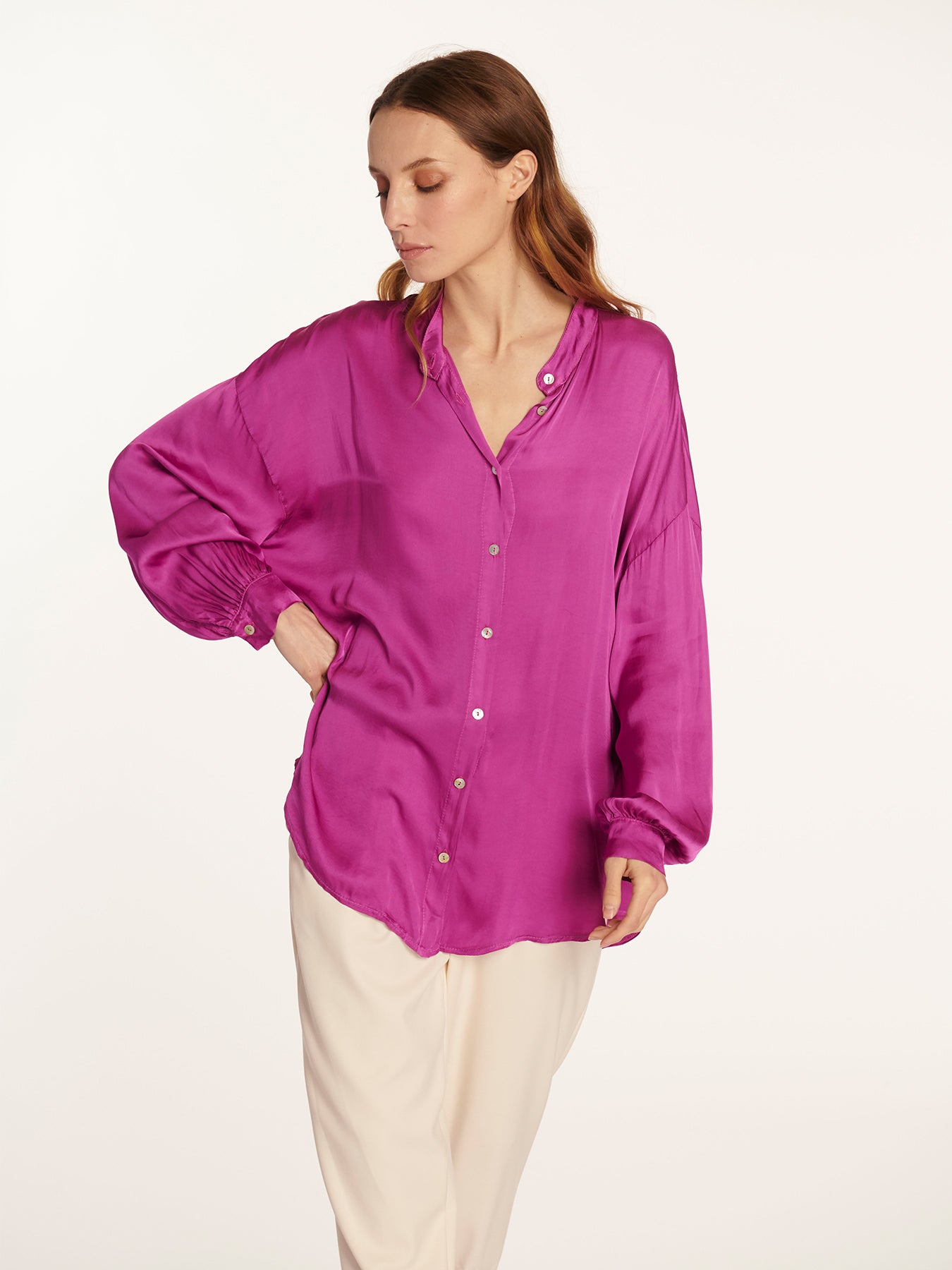 Blusa Fiorella Azalea Leidiró