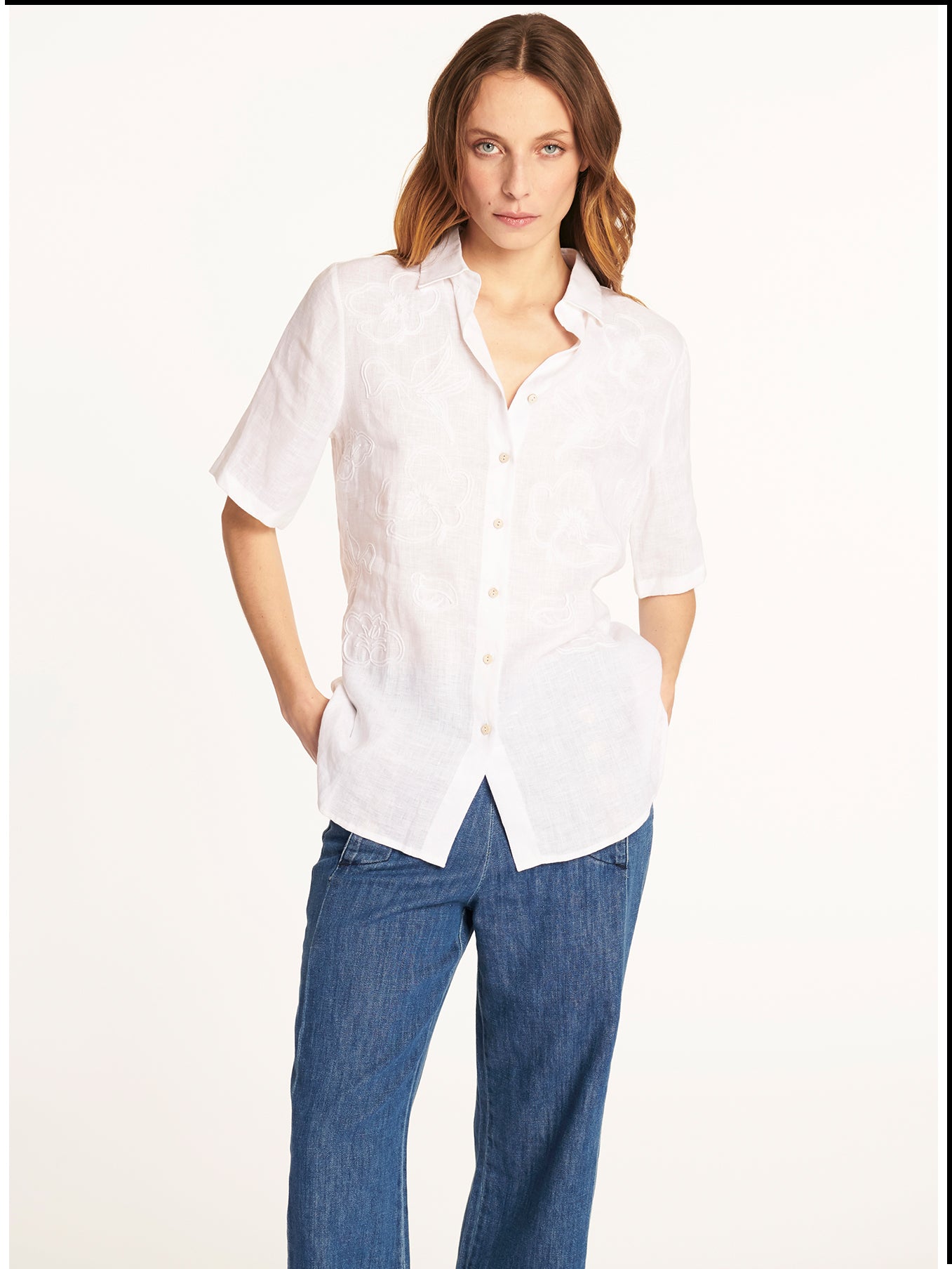 Blusa Nicoletta Blanco Leidiró