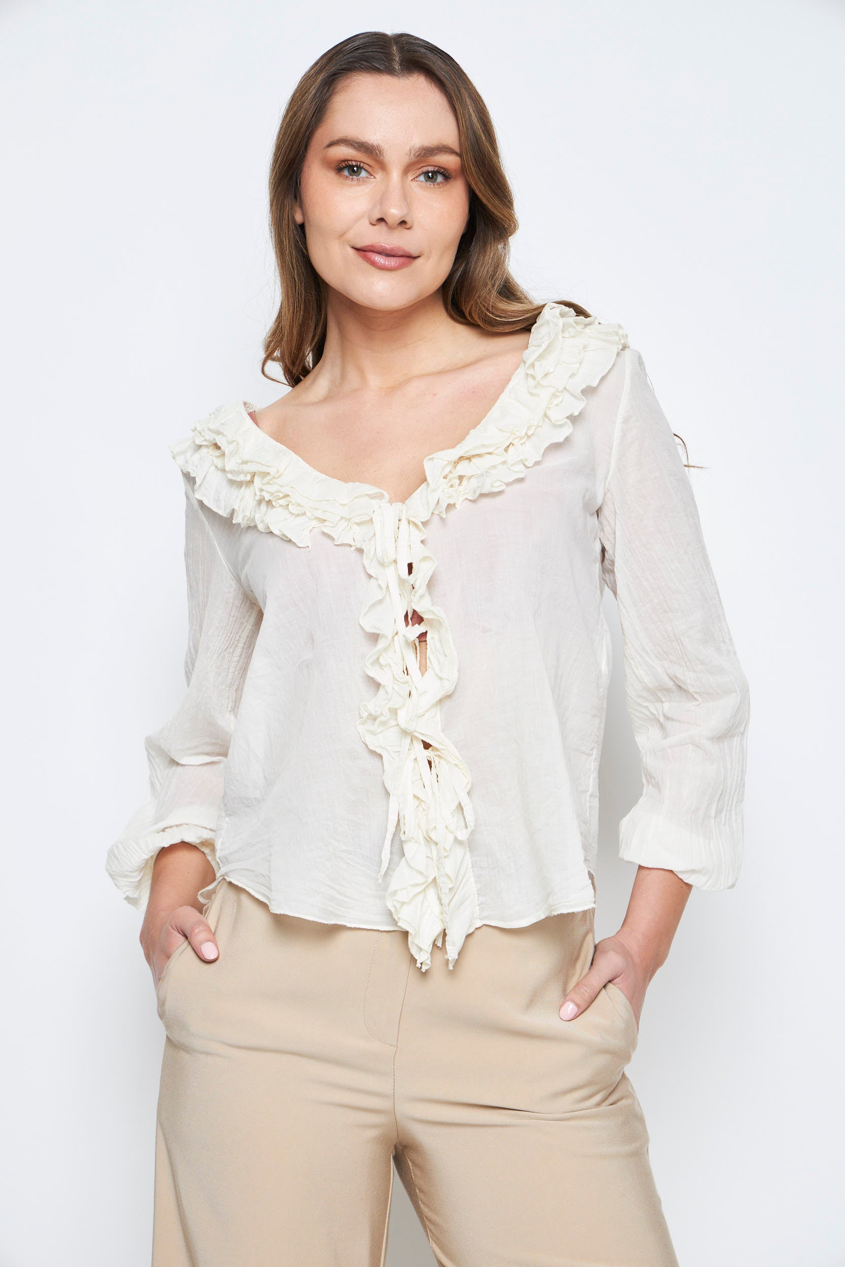BLUSA NORA CRUDO