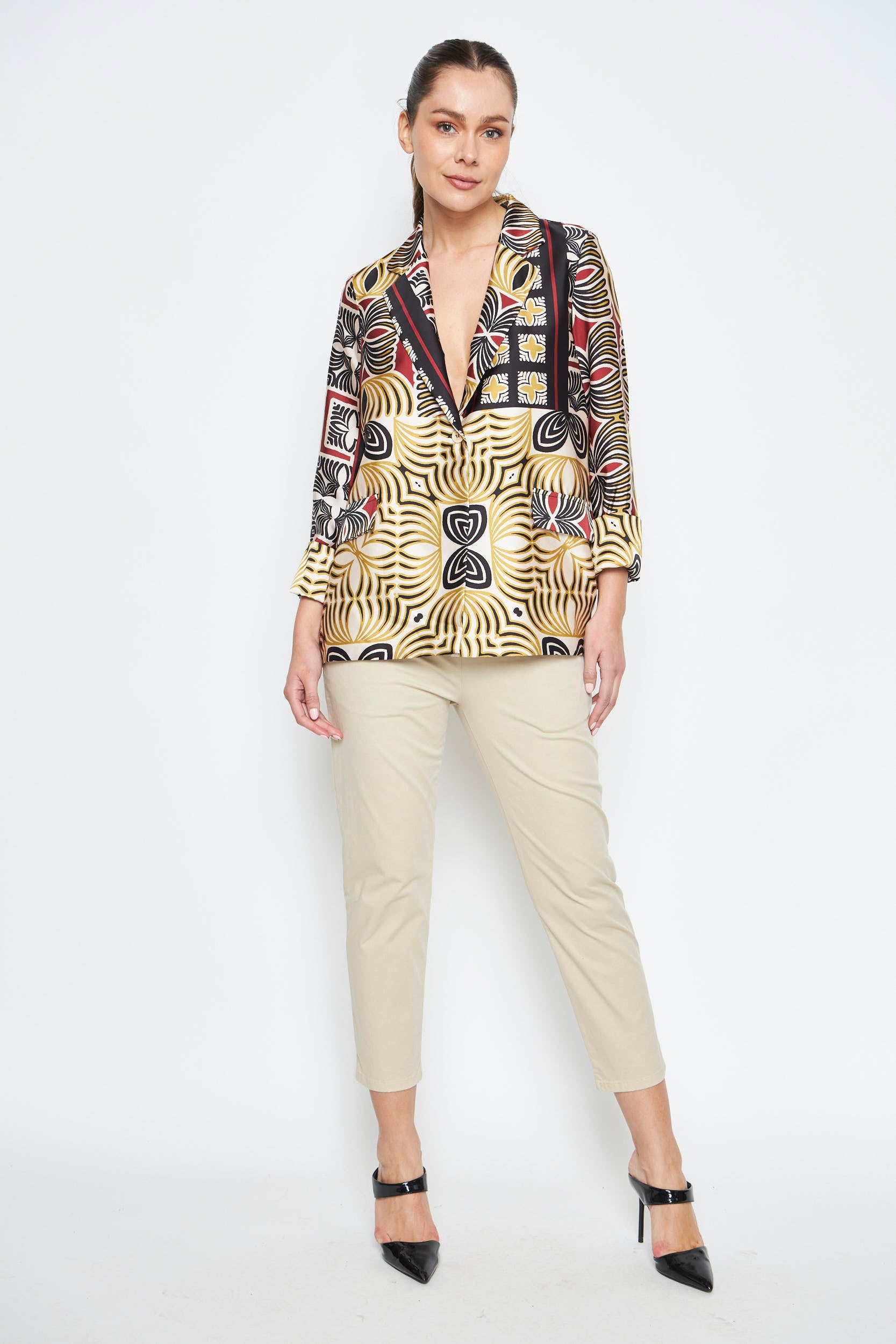 CHAQUETA DONA COGNAC