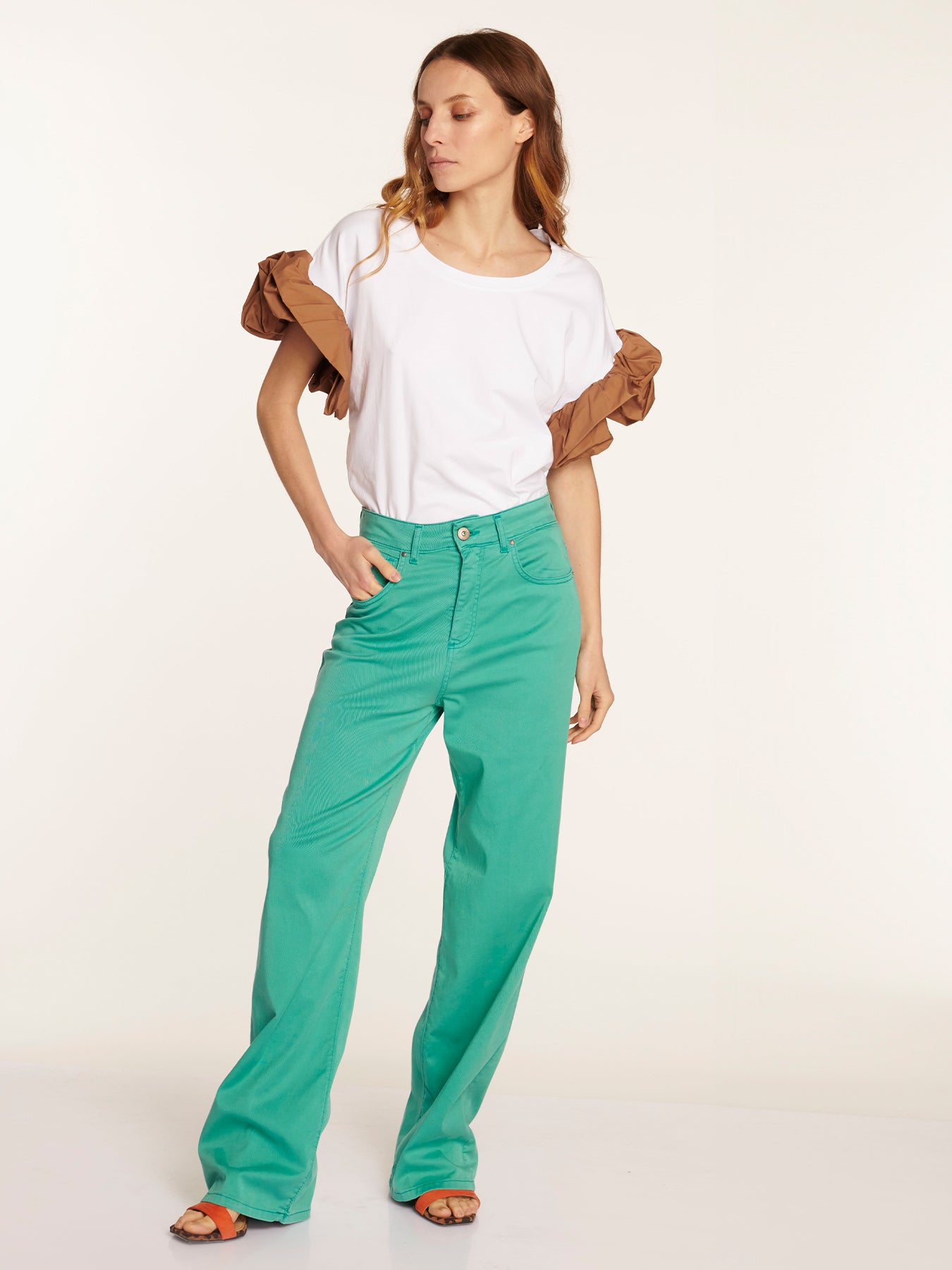 Jeans Francesca Verde Leidiró