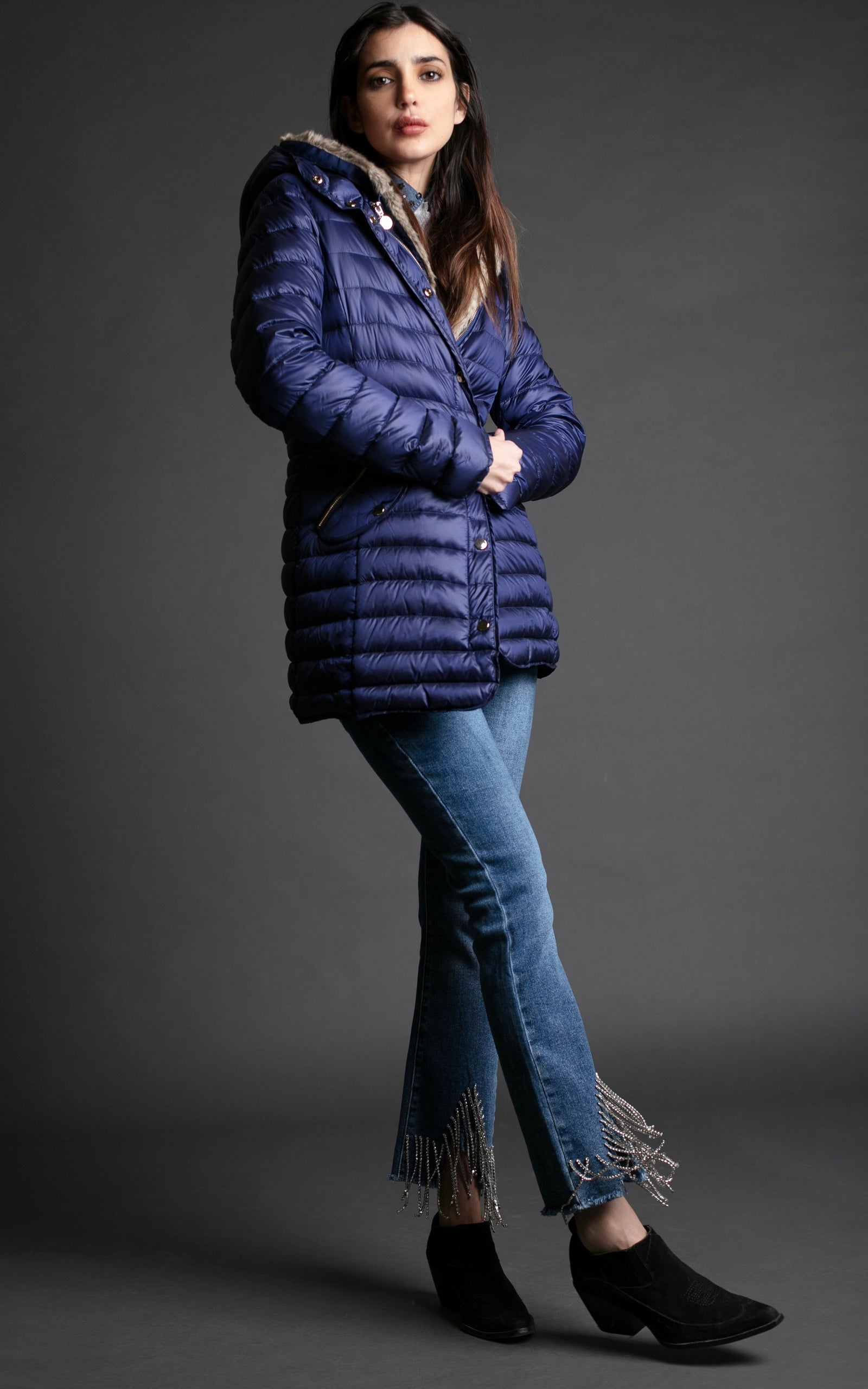 PARKA AGNESE BLU