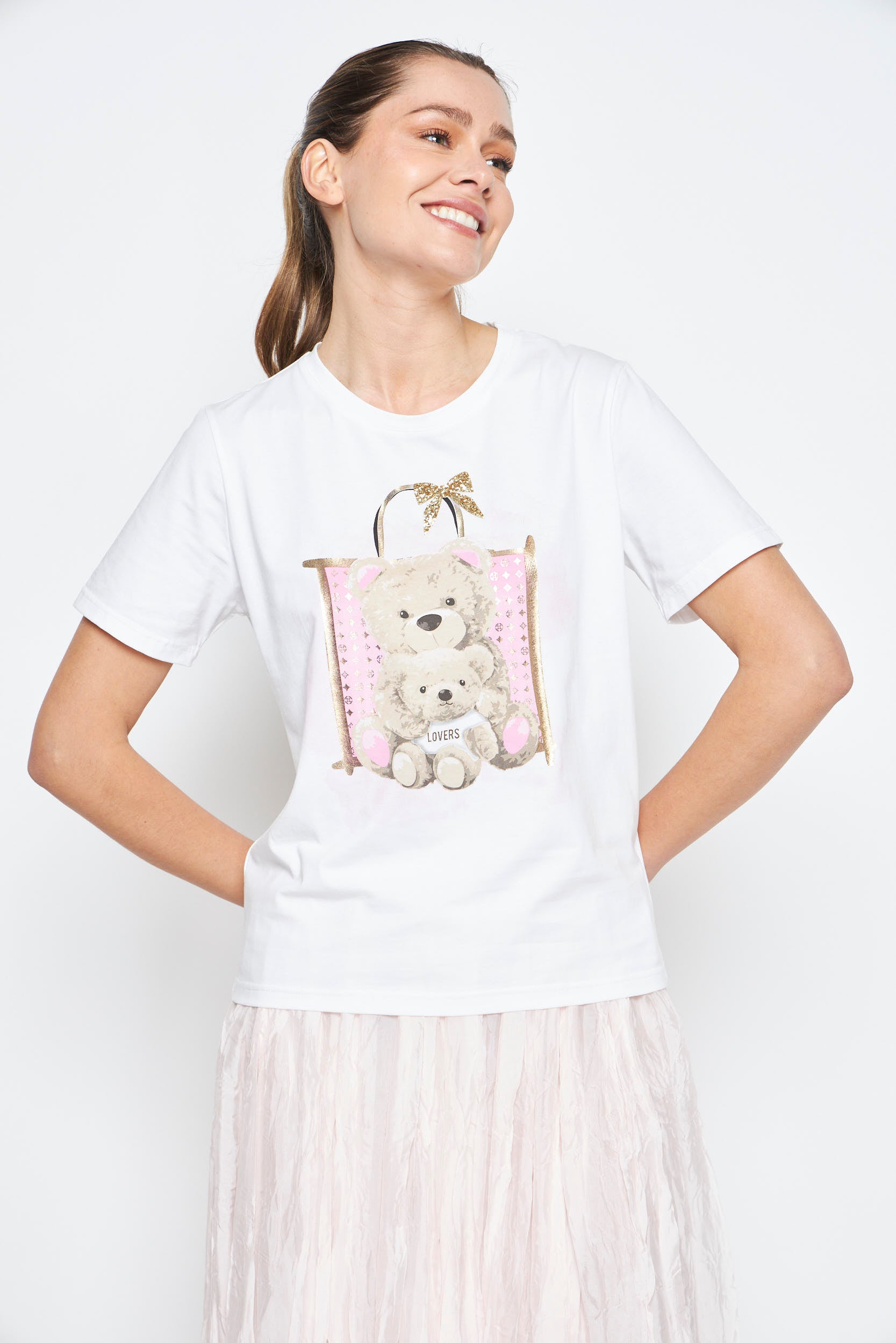 POLERA NERA BLANCO