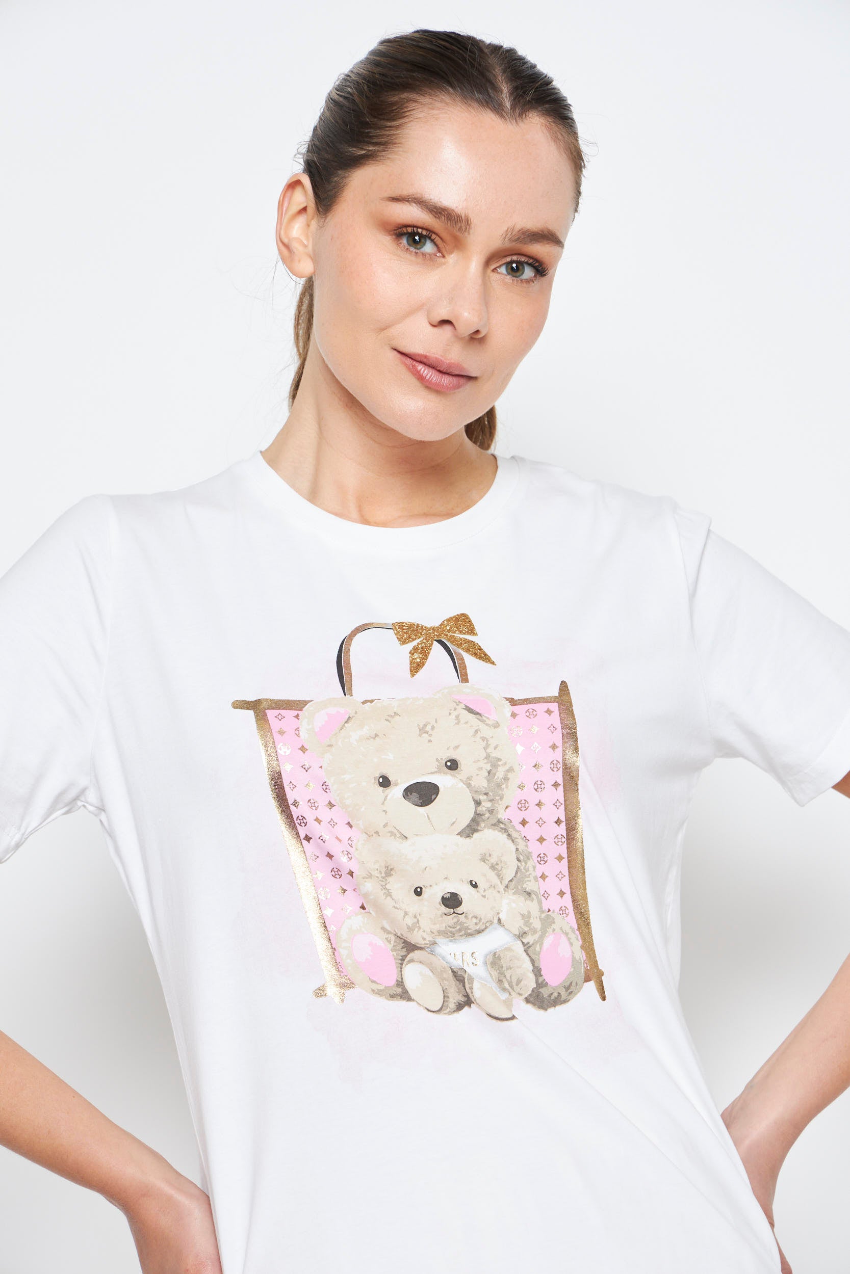 POLERA NERA BLANCO