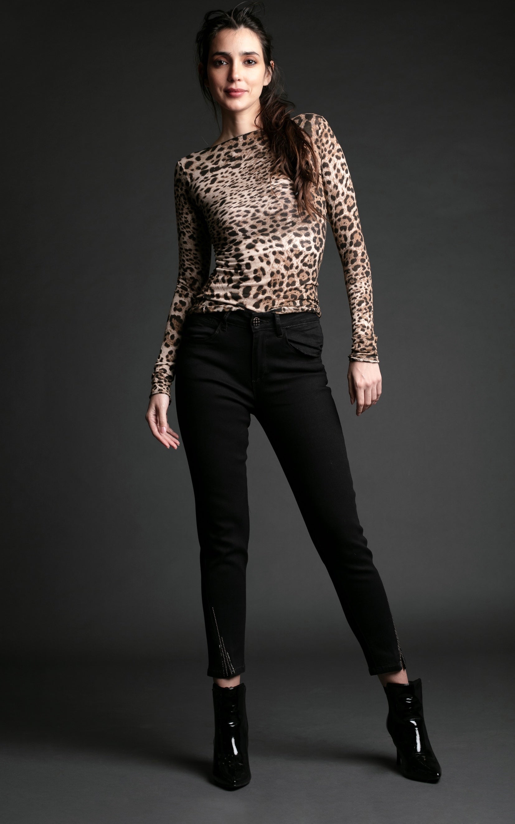 POLERA MARINA LEOPARDO