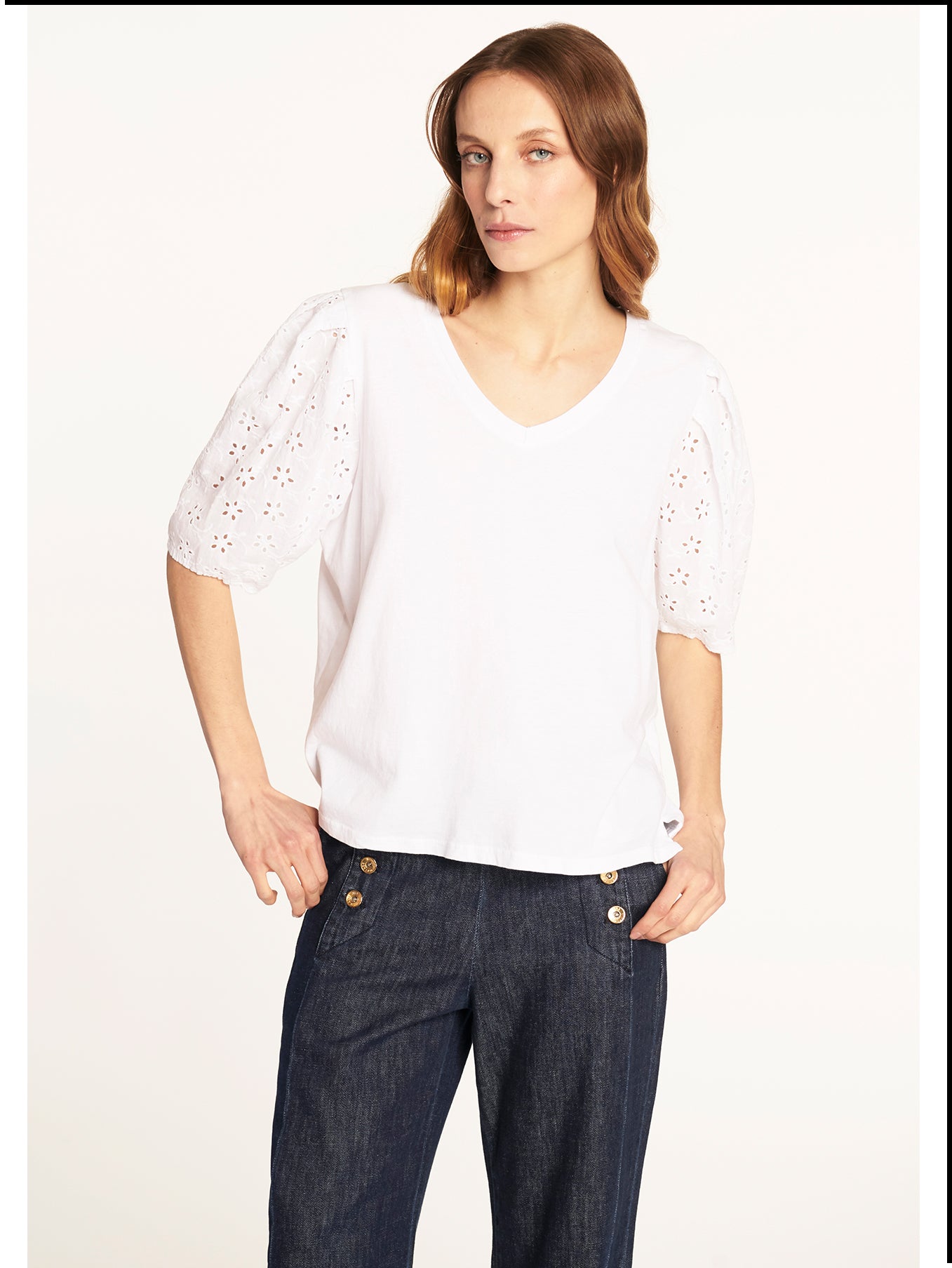 Polera Francesca Blanco Leidiró