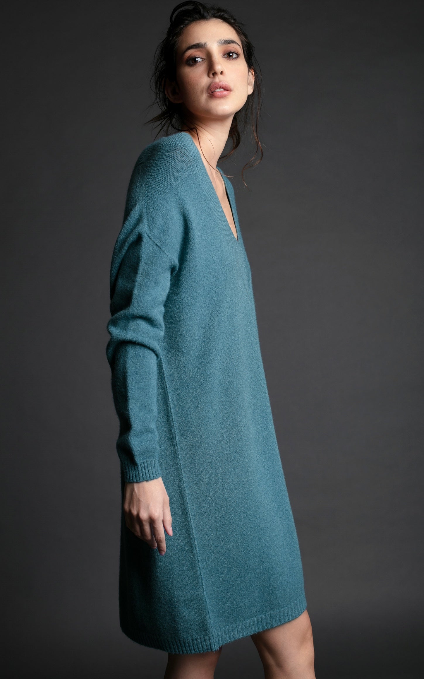 VESTIDO LUCREZIA PETROLEO