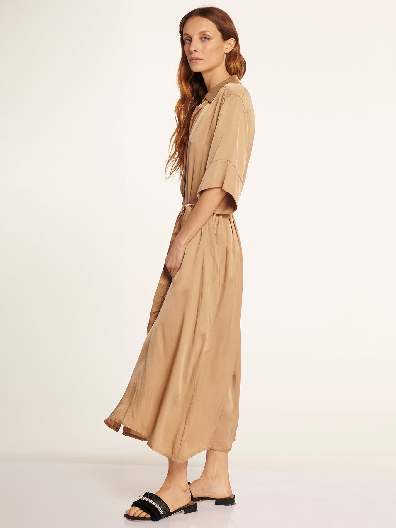 Vestido Bianca Beige Leidiró