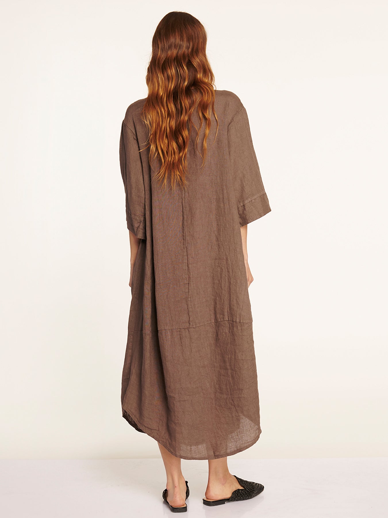 Vestido Gemma Fango Leidiró