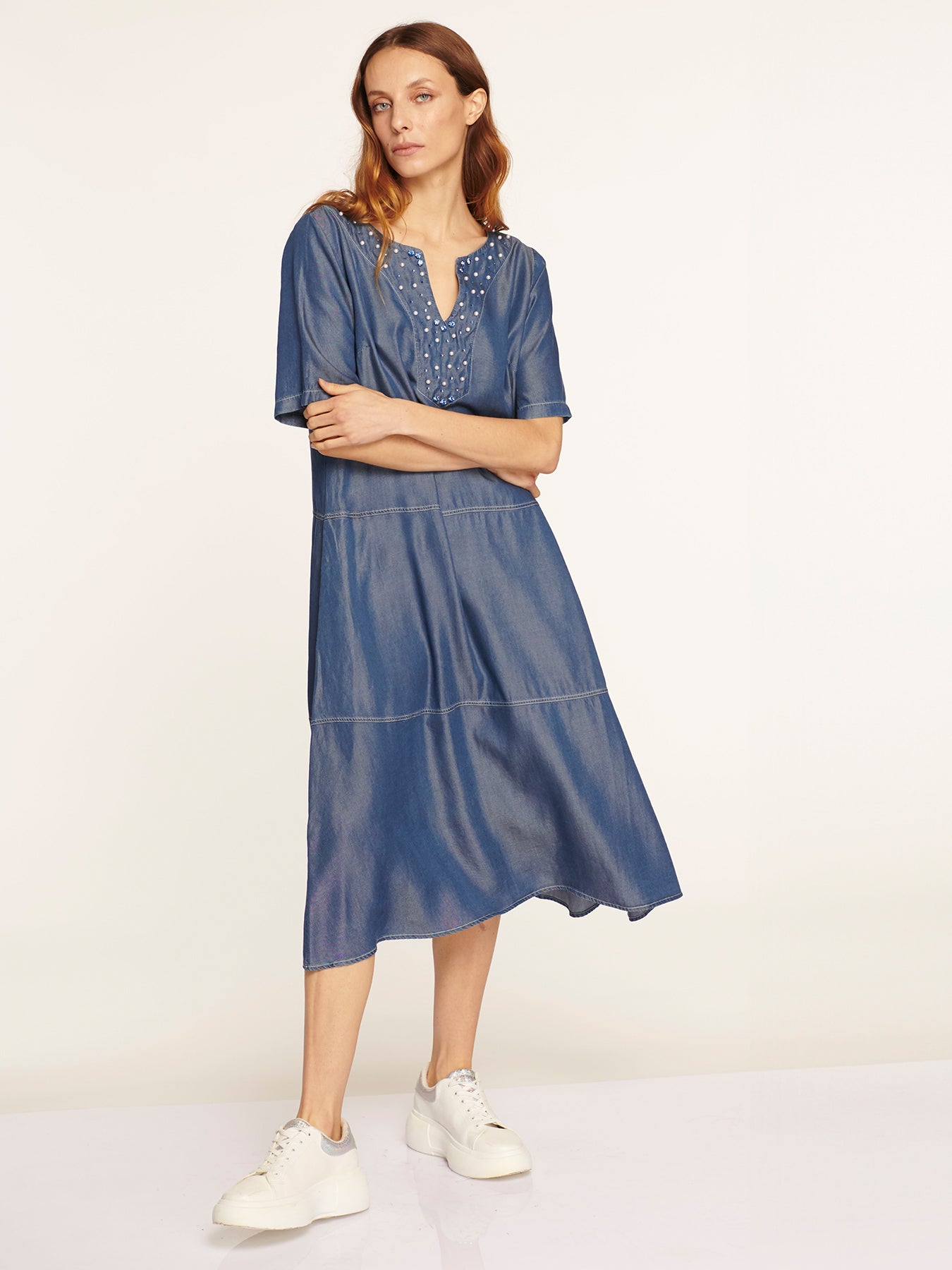 Vestido Isabella Azul Leidiró