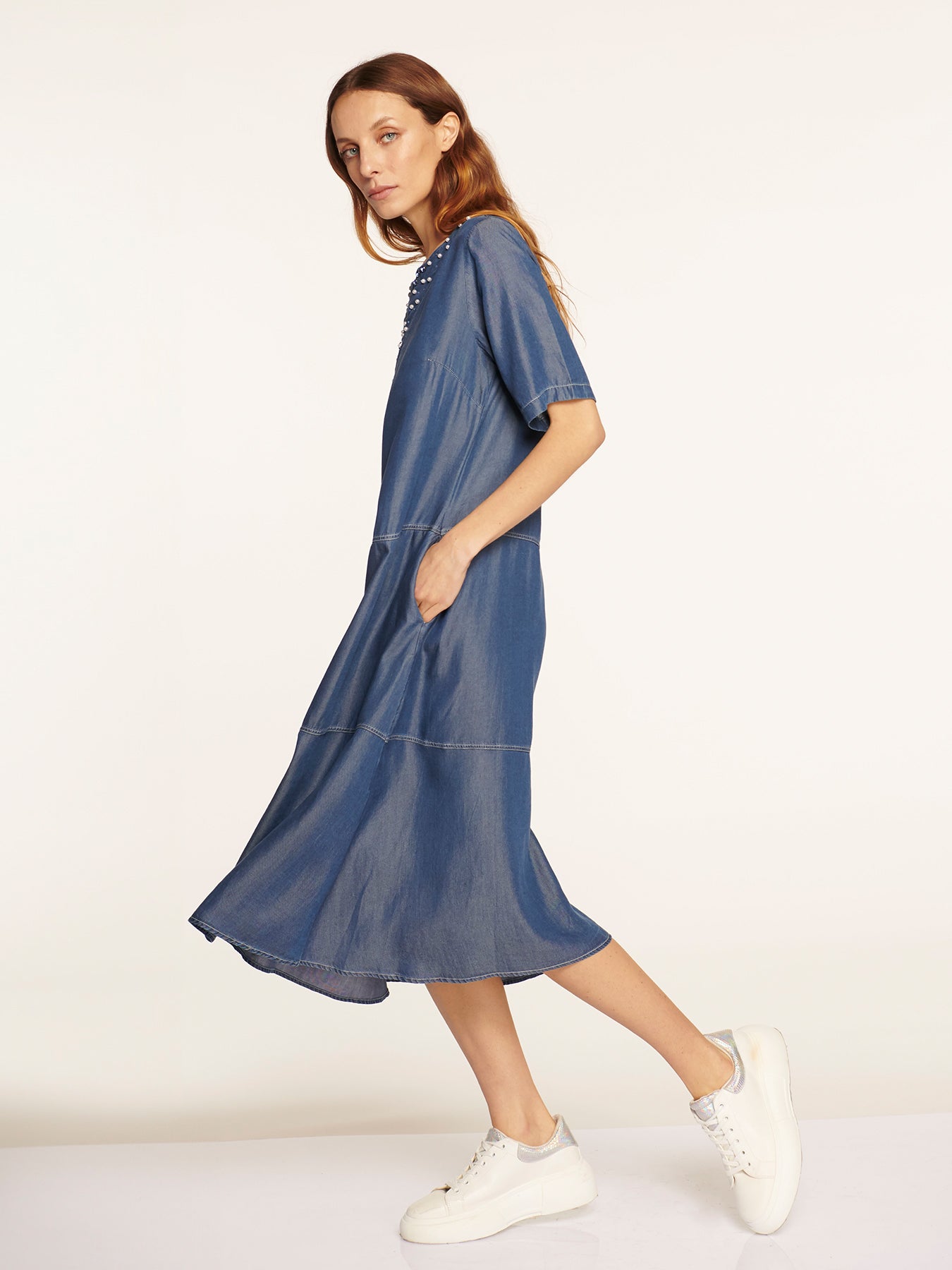 Vestido Isabella Azul Leidiró