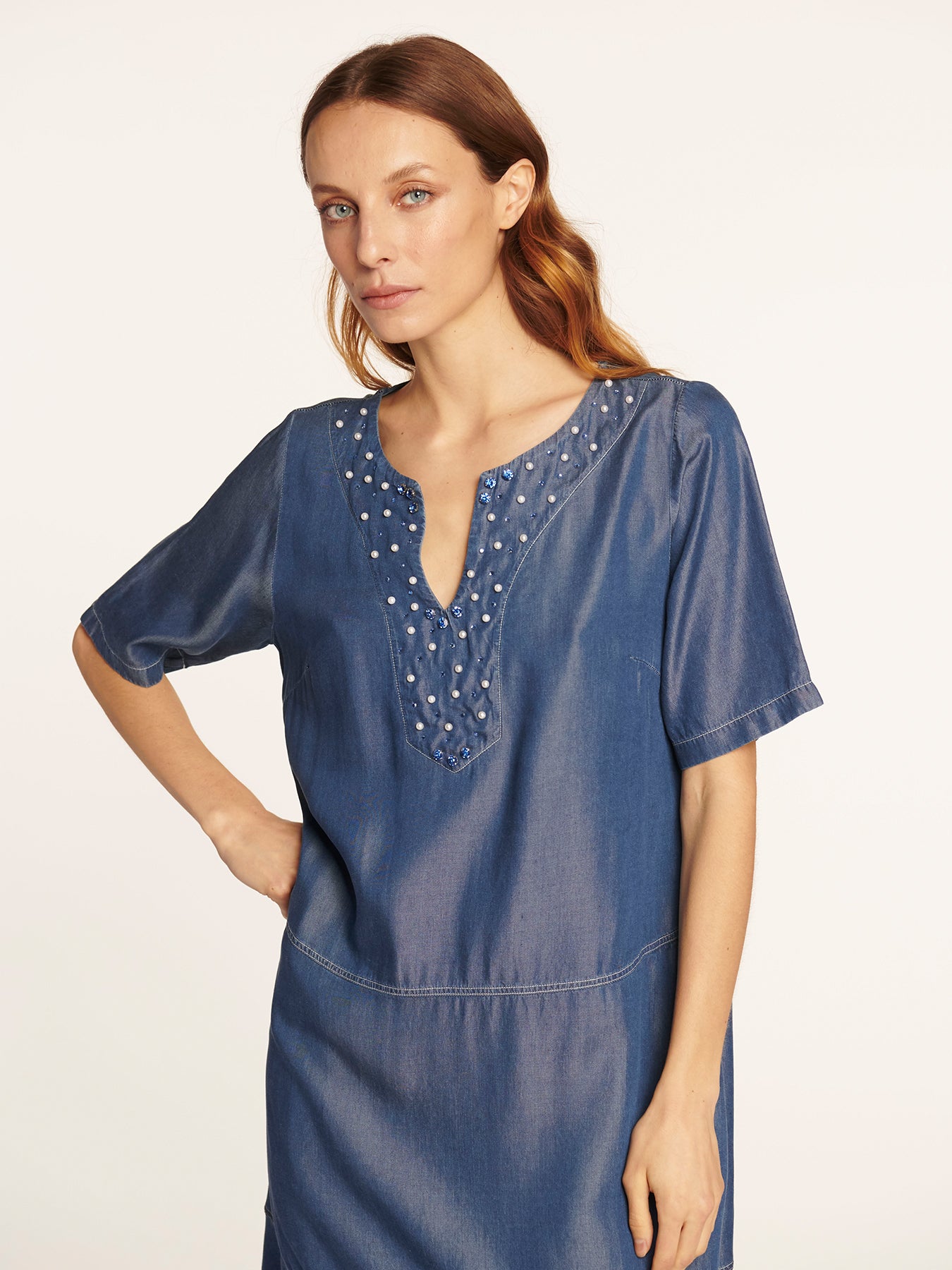 Vestido Isabella Azul Leidiró