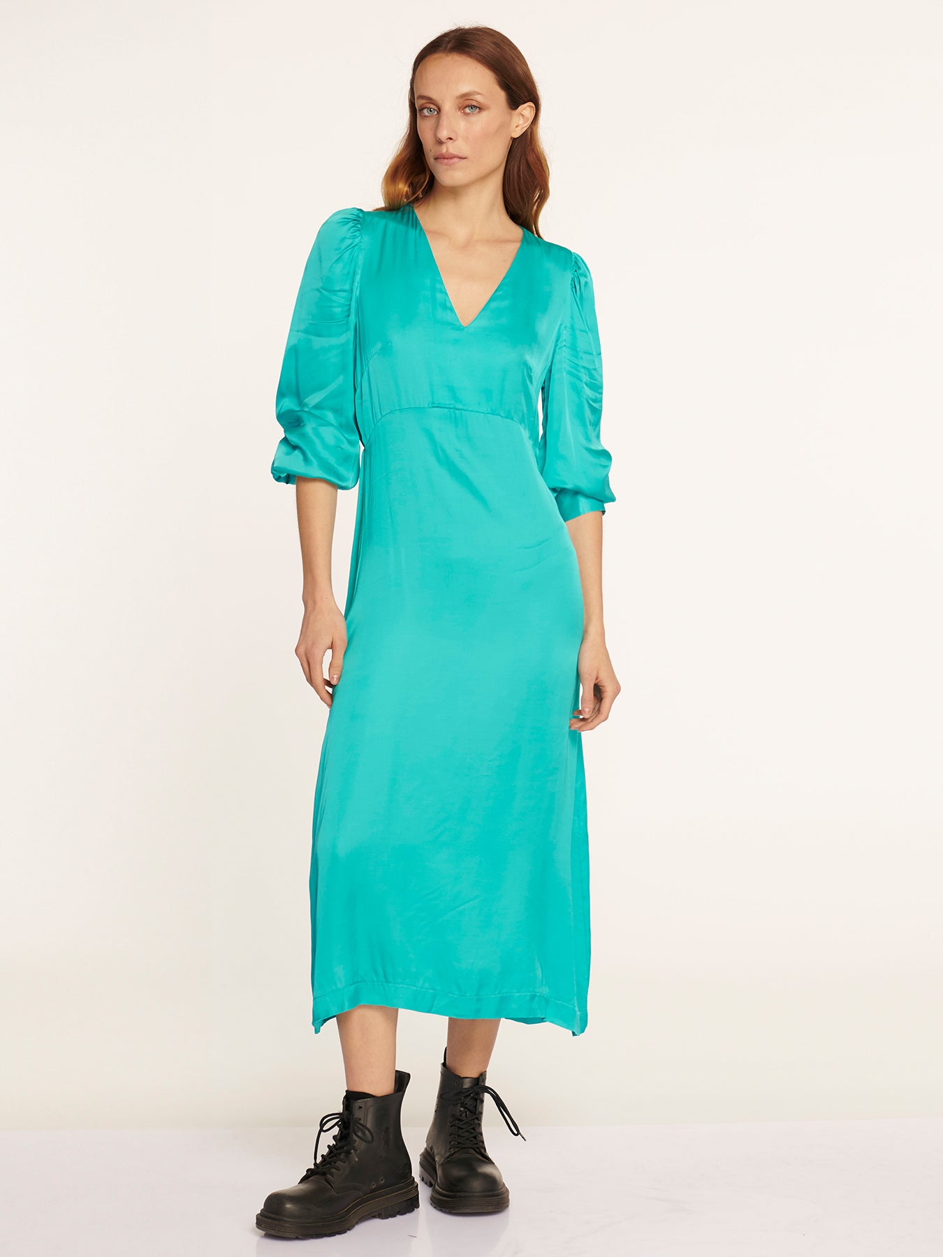 Vestido Lidia Turquesa Leidiró