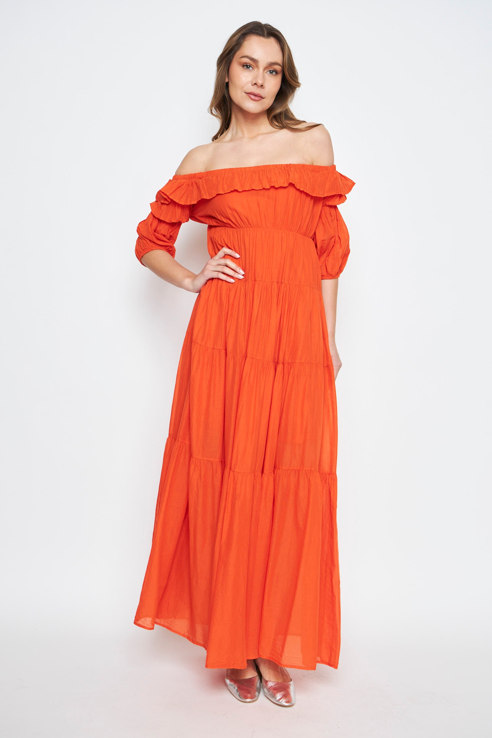 VESTIDO MIRA MANDARINA