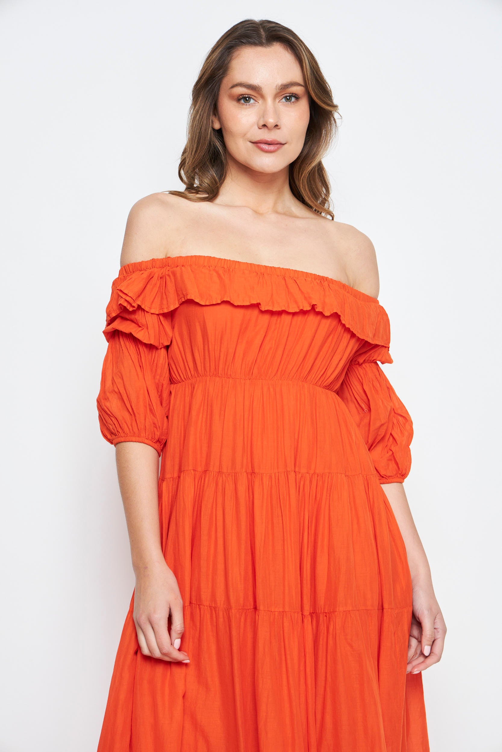 VESTIDO MIRA MANDARINA