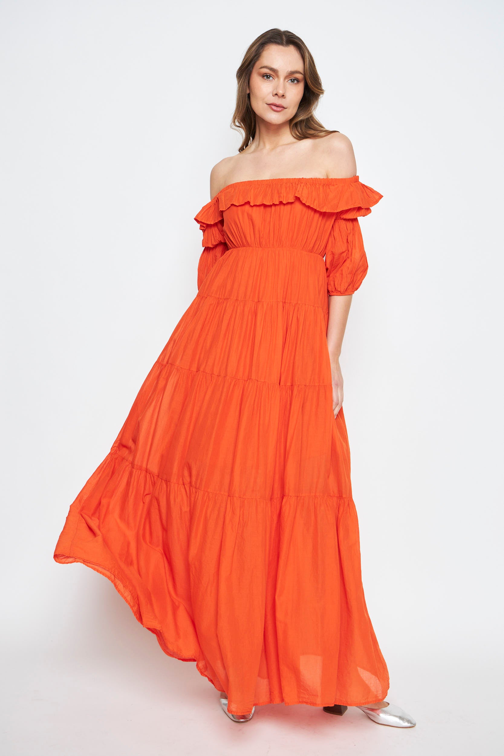 VESTIDO MIRA MANDARINA