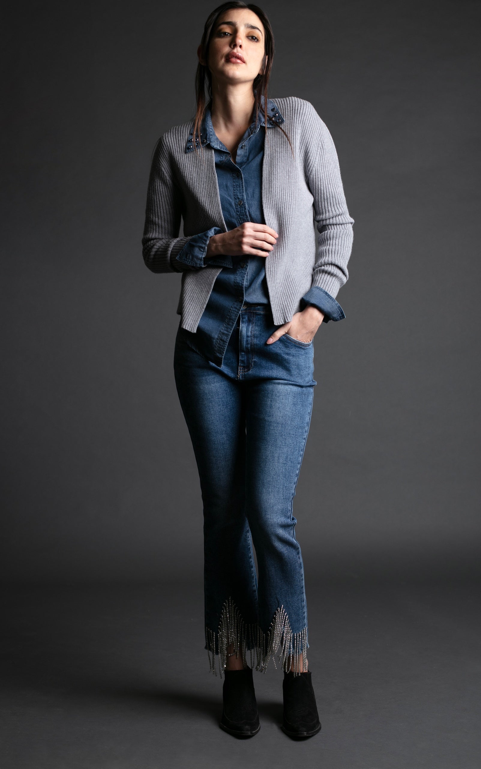 CARDIGAN SILVIA PERLA