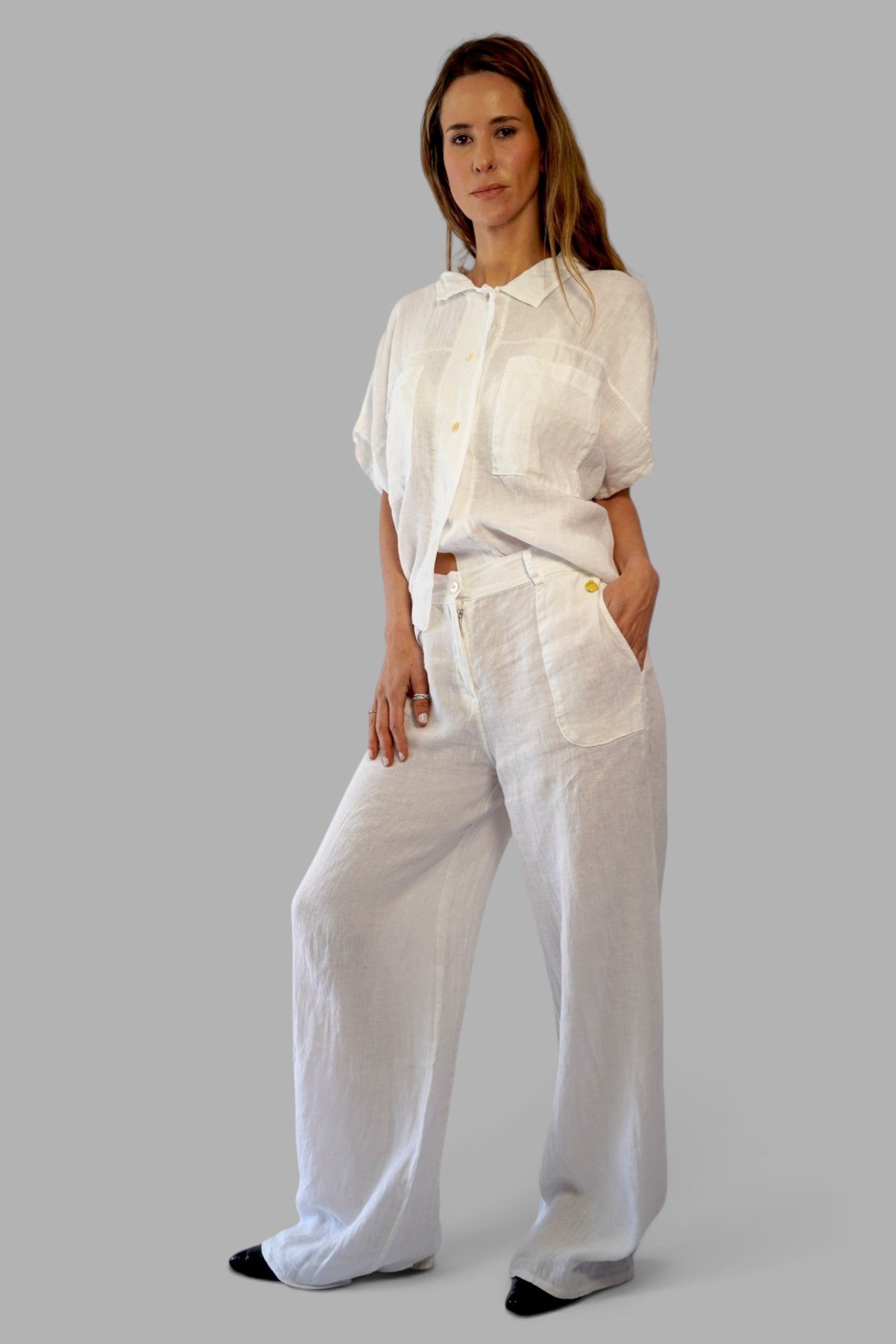 Pantalón Camilla Blanco Leidiró