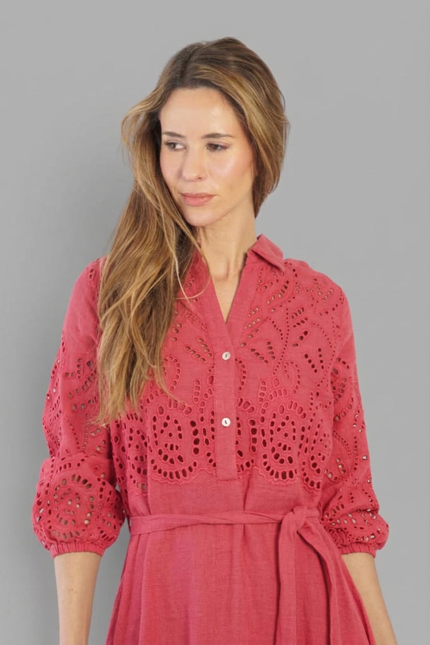 Vestido Nicoletta Frutilla Leidiró