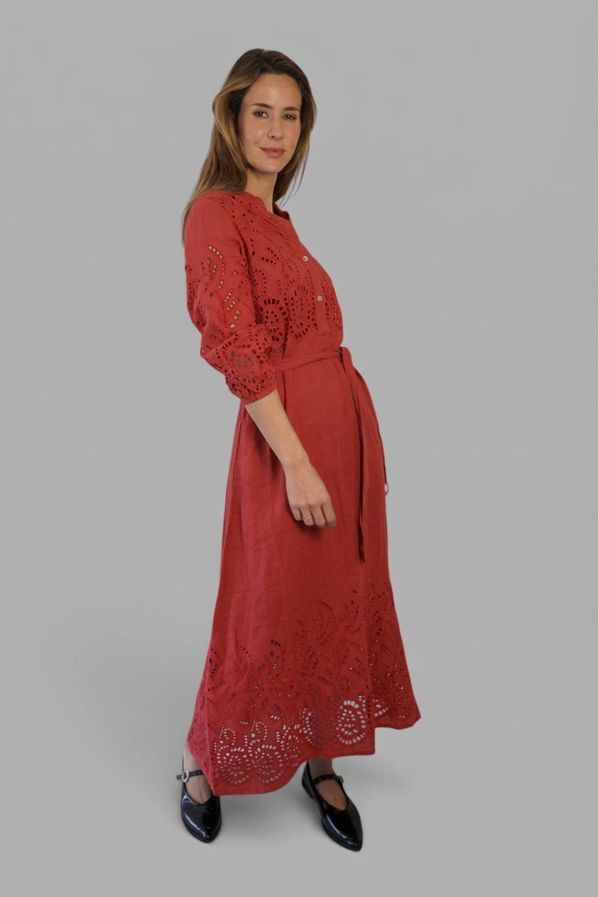 Vestido Nicoletta Frutilla Leidiró