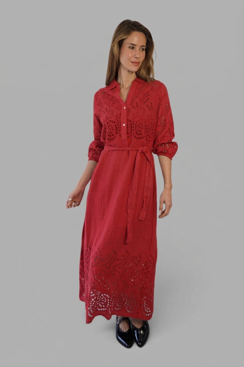 Vestido Nicoletta Frutilla Leidiró