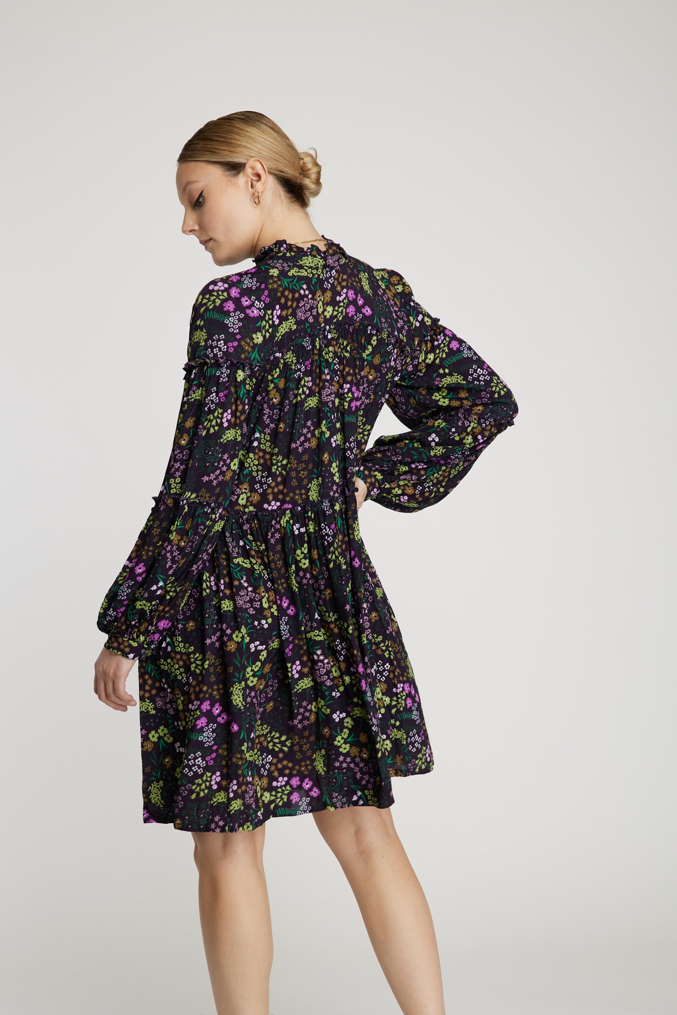 VESTIDO FIORI VIOLA LEIDIRÓ