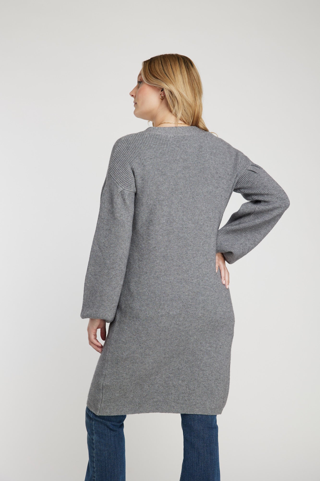 Cárdigan gris Leidiró