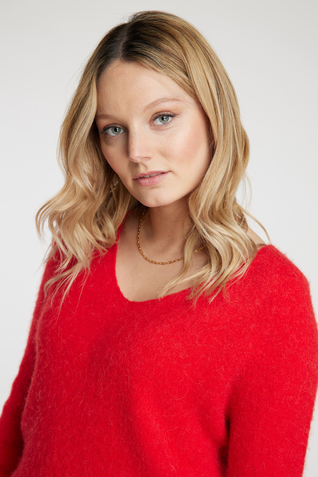 Sweater cremisi Leidiró