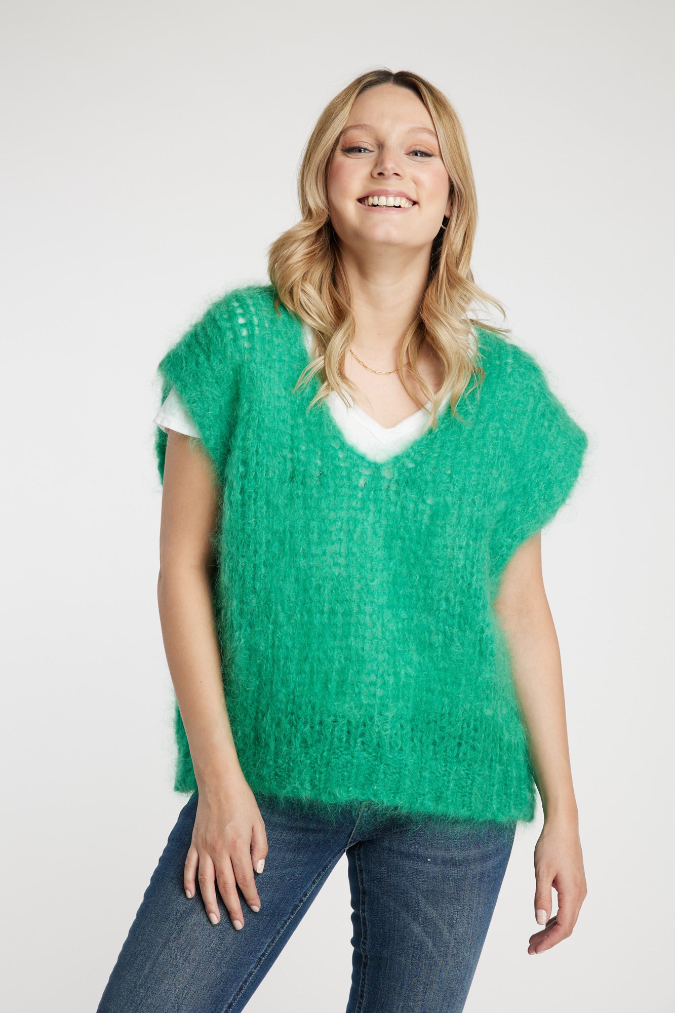 GILLET VERDE ACQUA LEIDIRÓ