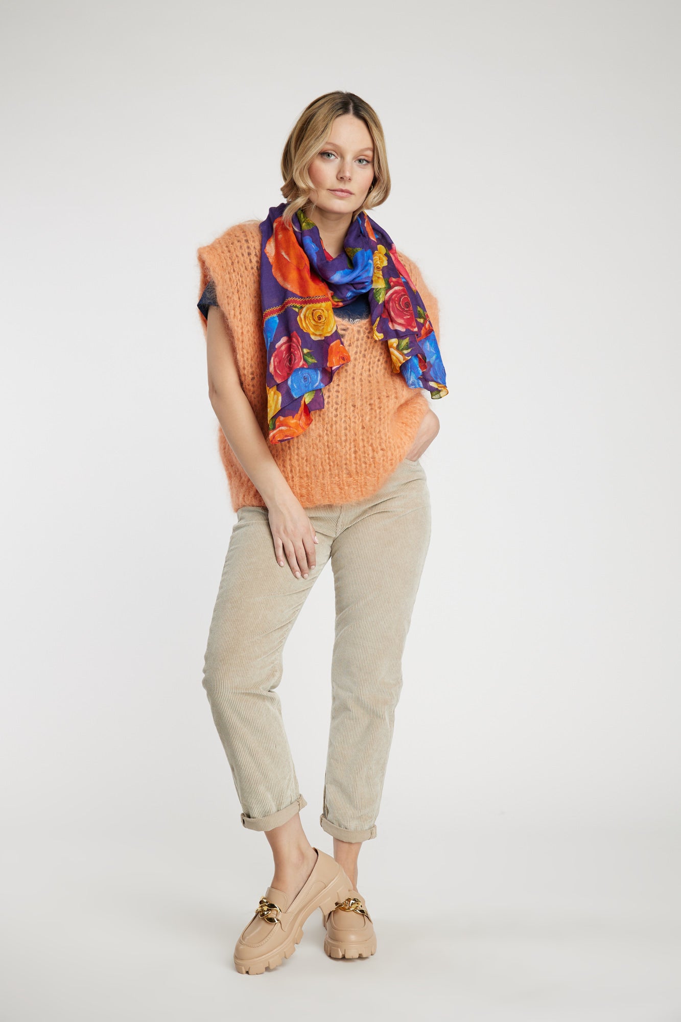 GILLET ARANCIONE LEIDIRÓ