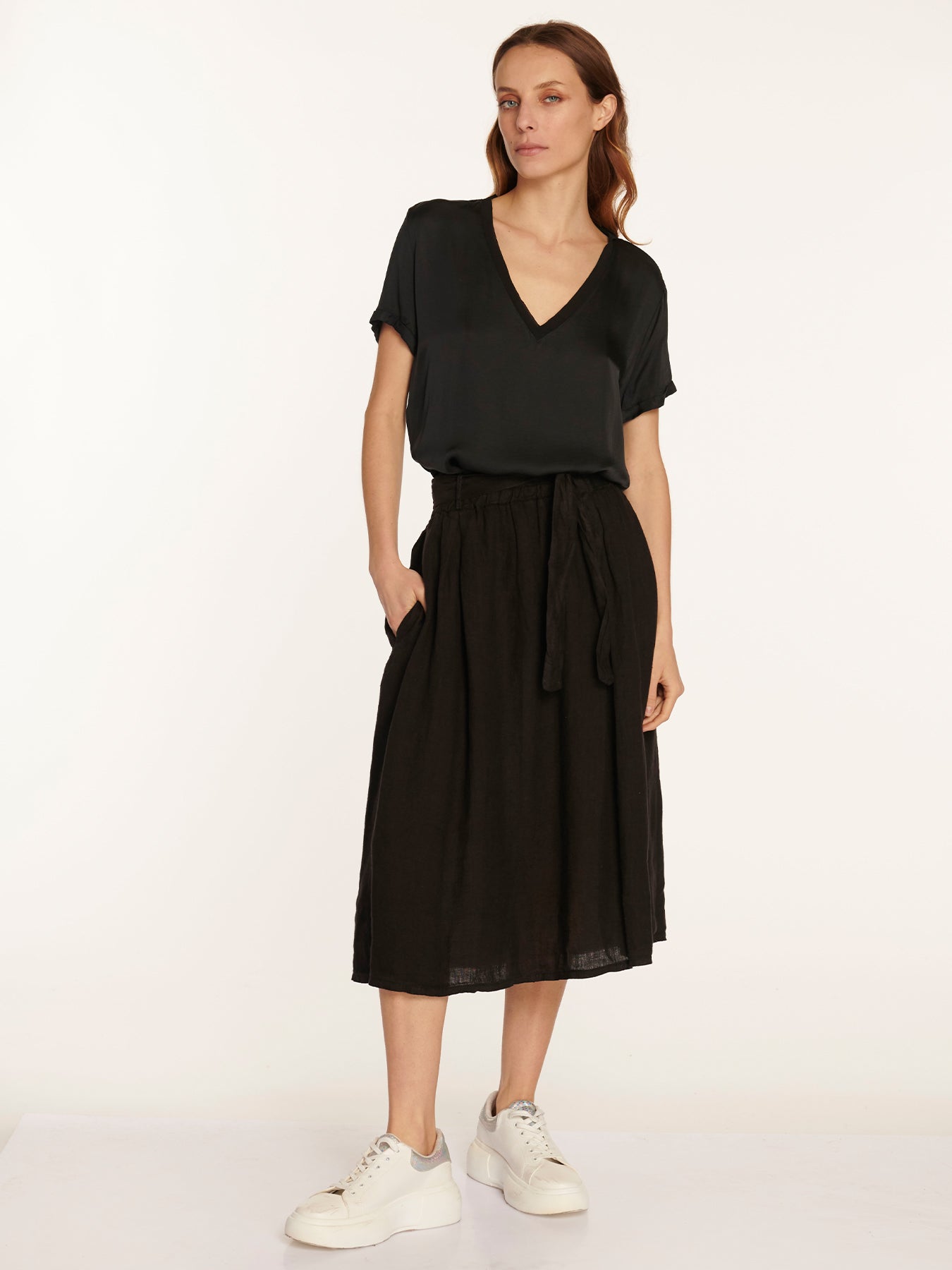 Falda Elisabetta Negro Leidiró