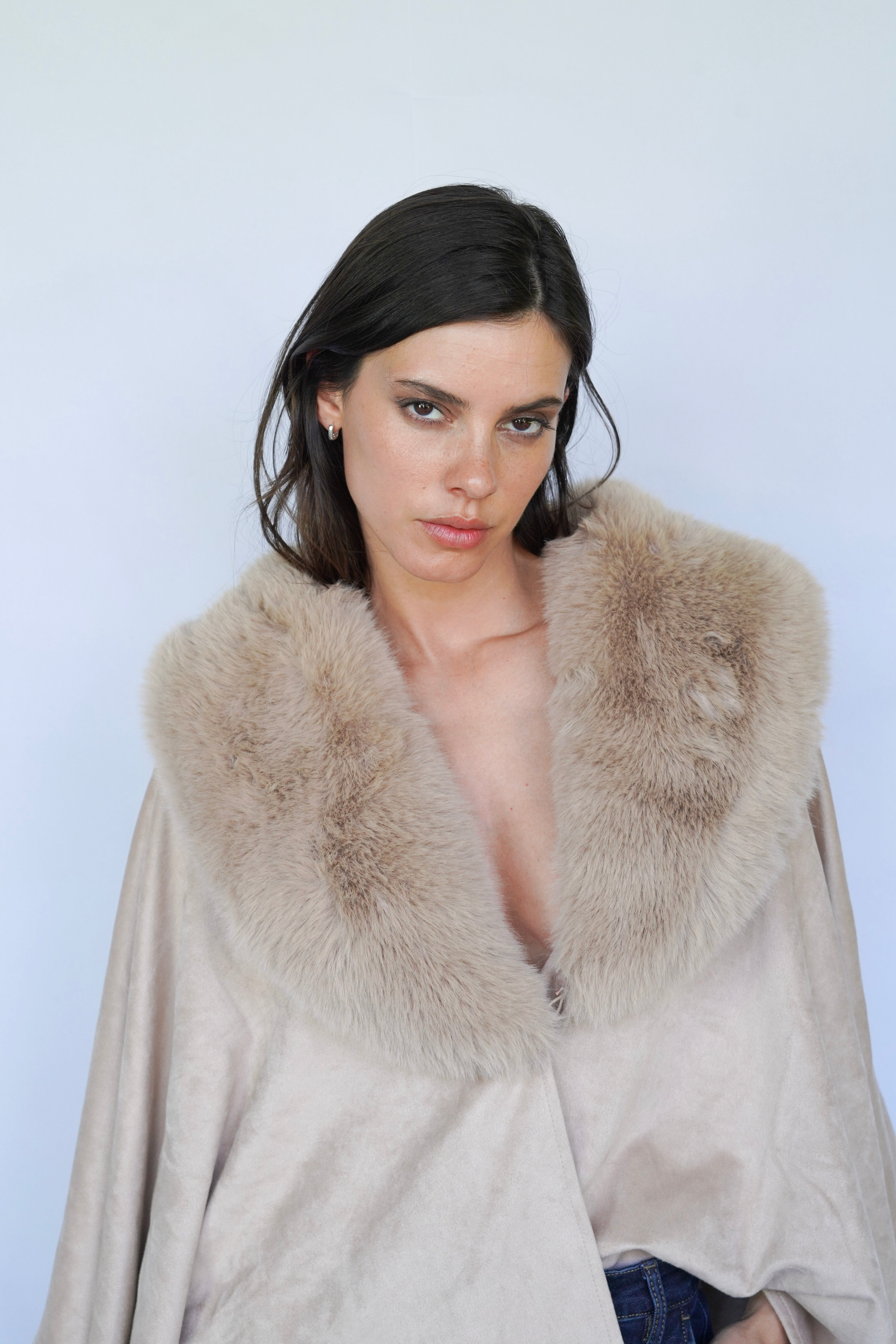 Poncho Ilaria Beige