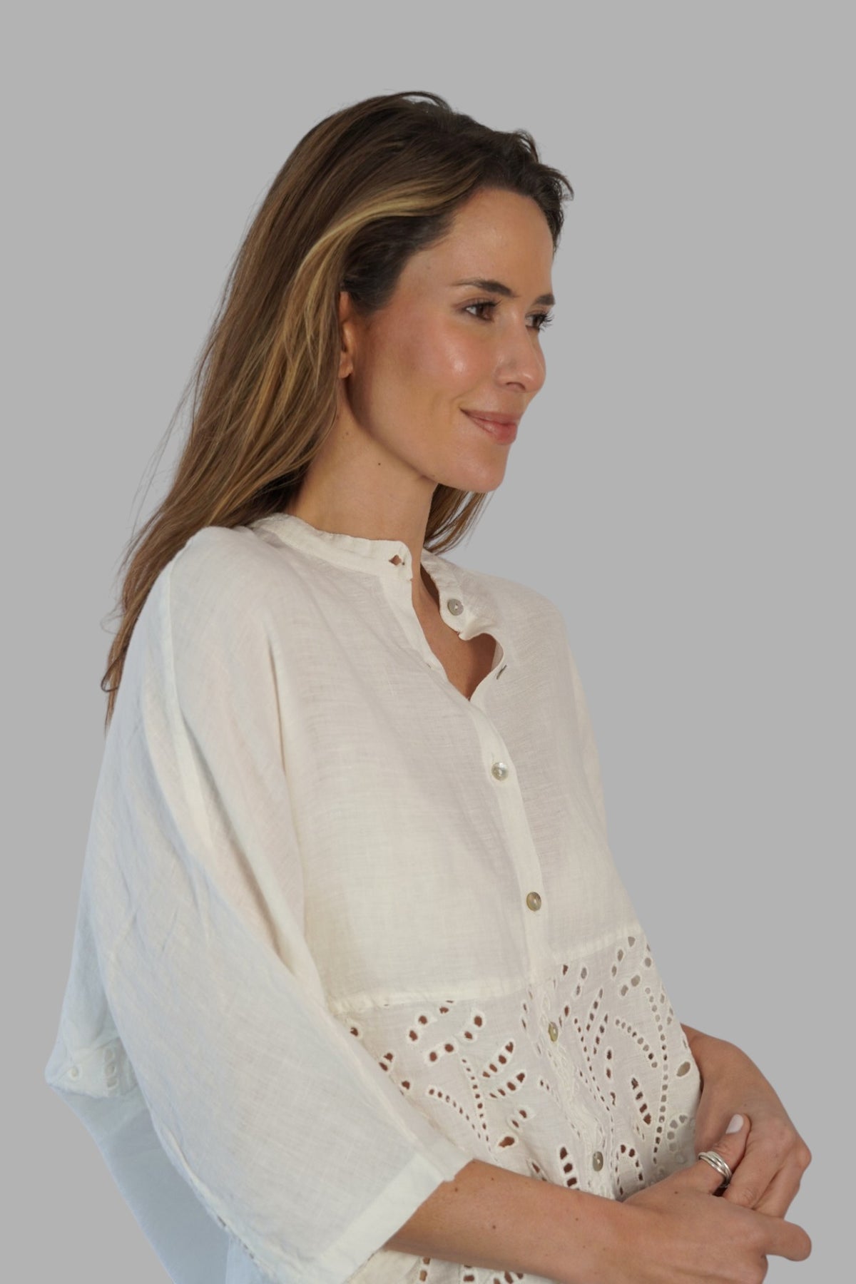 Blusa Alessia Blanco Leidiró
