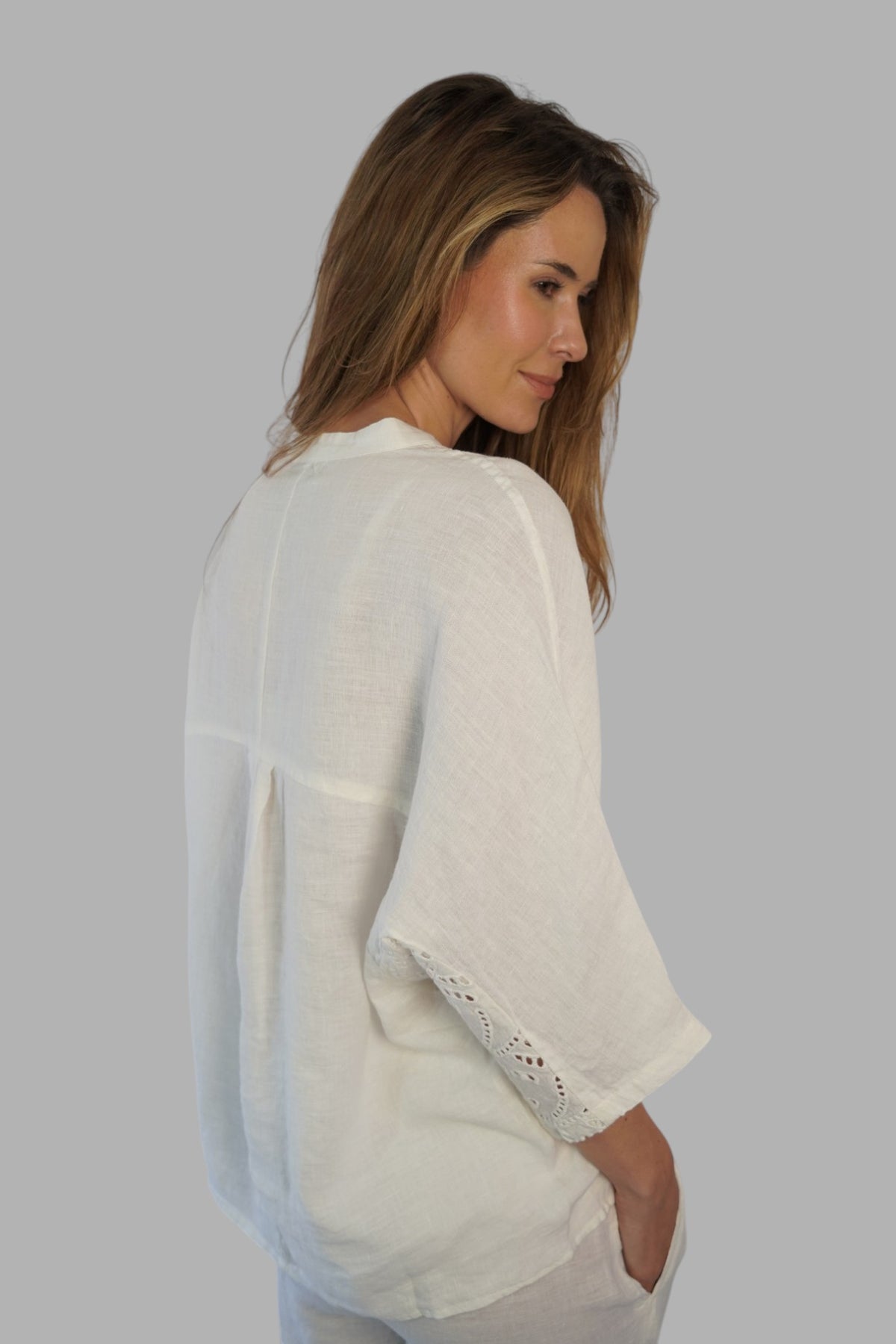 Blusa Alessia Blanco Leidiró