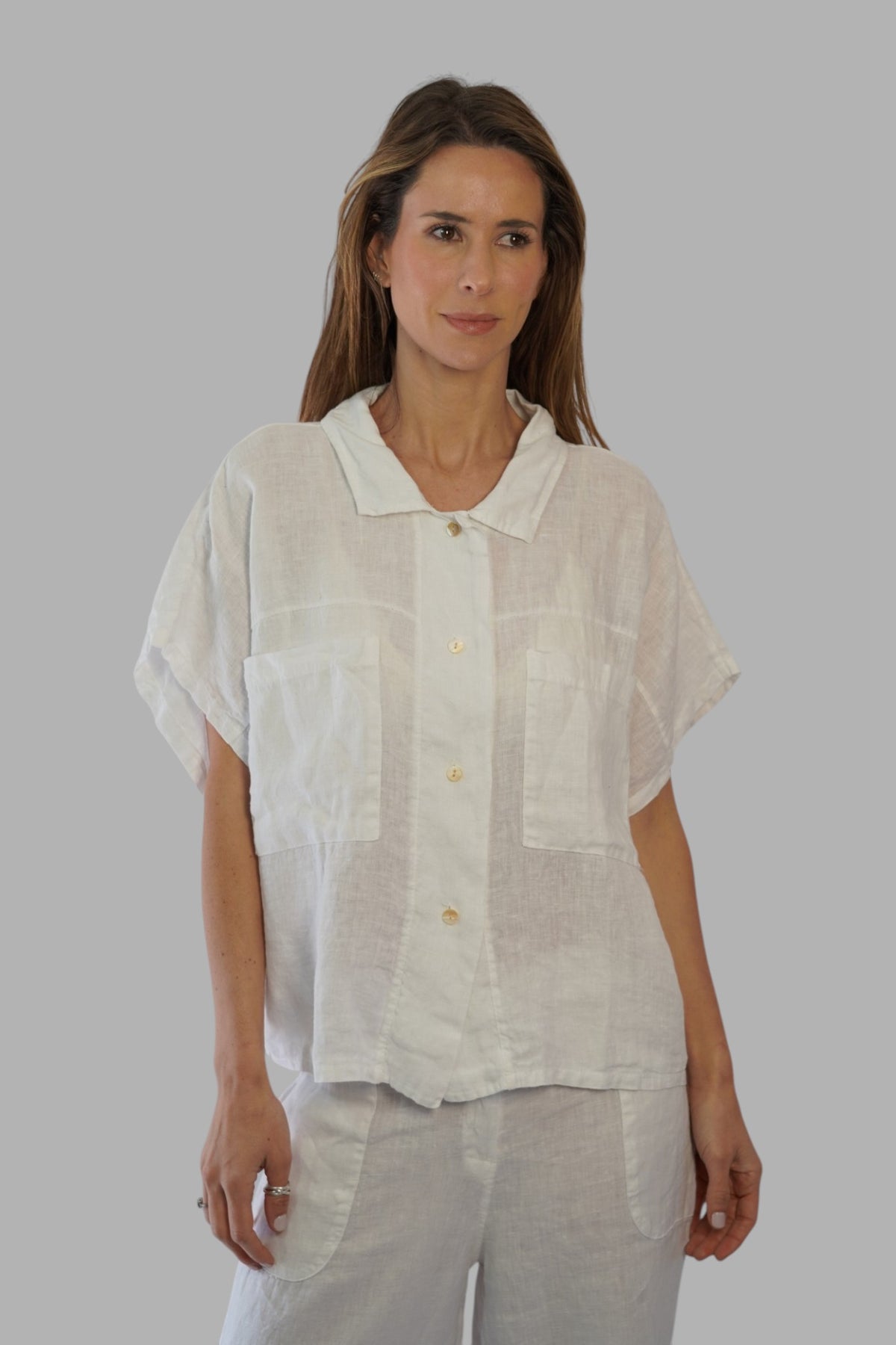 Blusa Bianca Blanco Leidiró