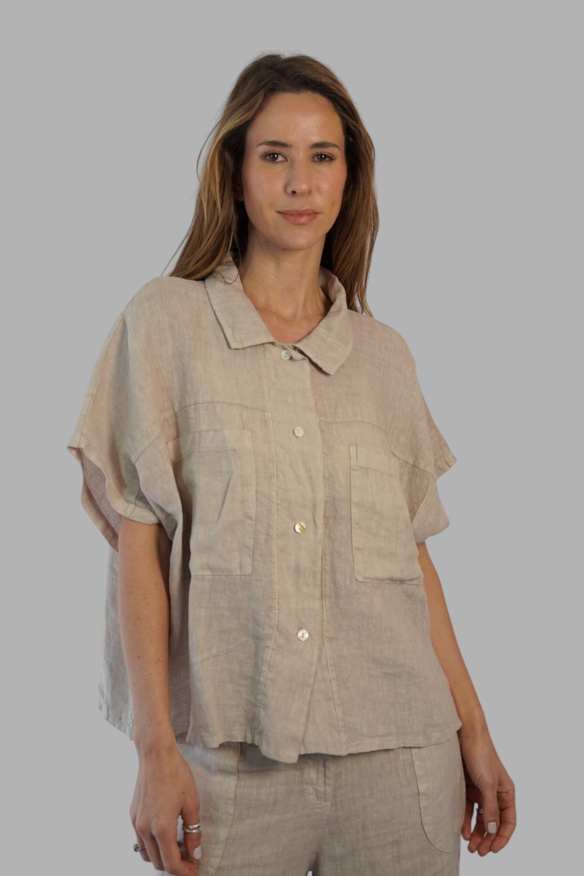 Blusa Bianca Sabbia Leidiró