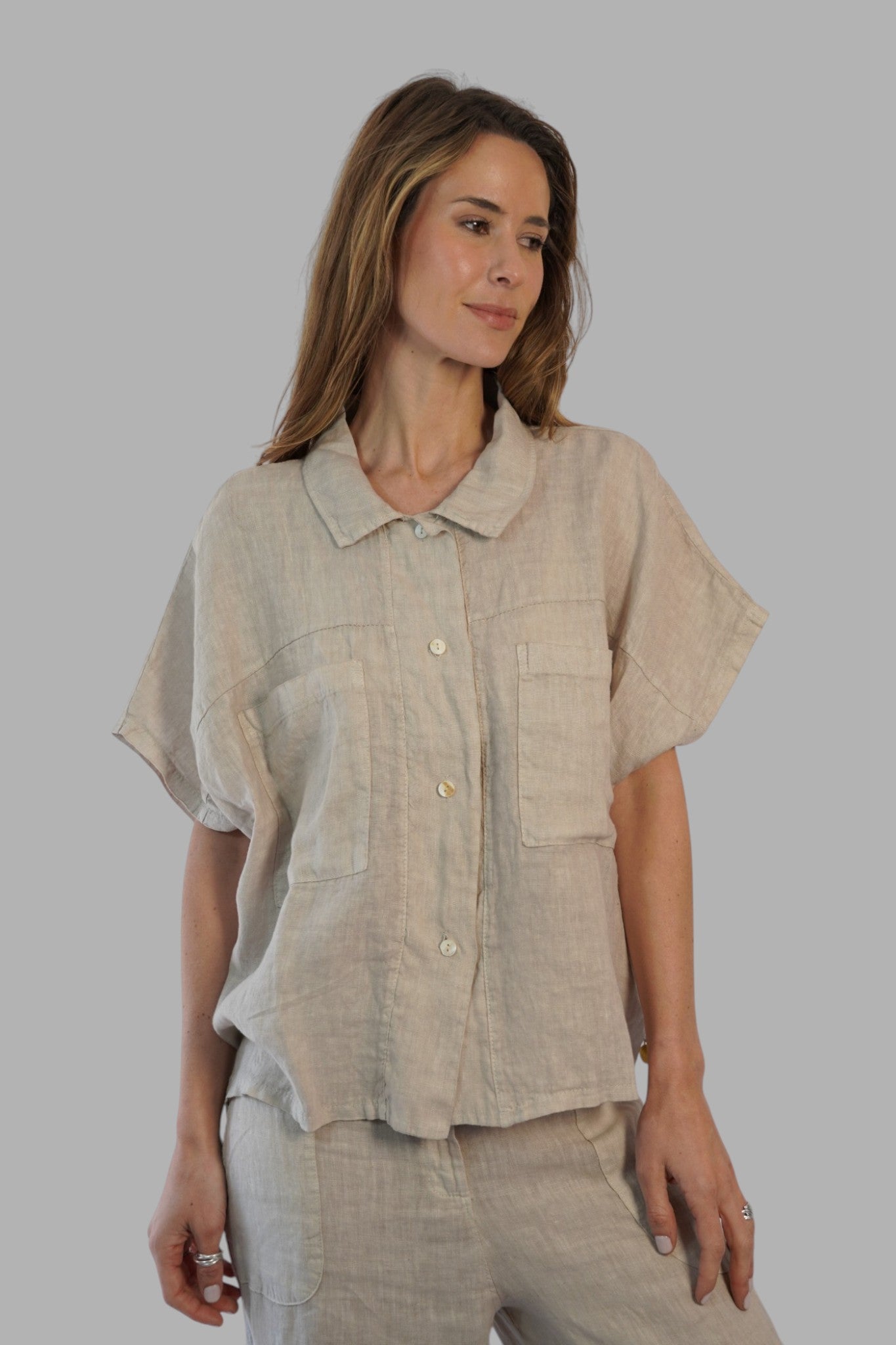 Blusa Bianca Sabbia Leidiró