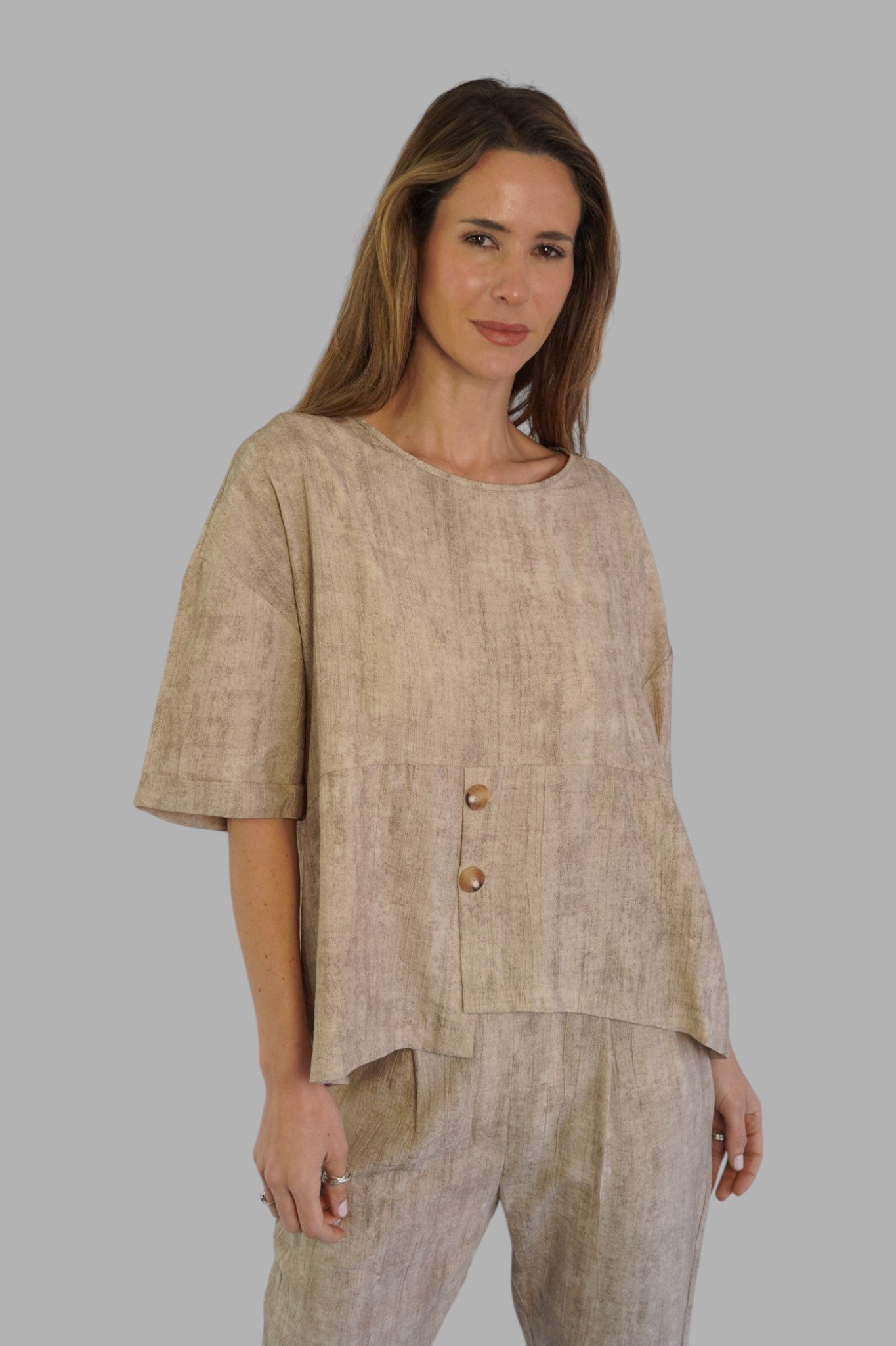 Blusa Vittoria Beige Leidiró