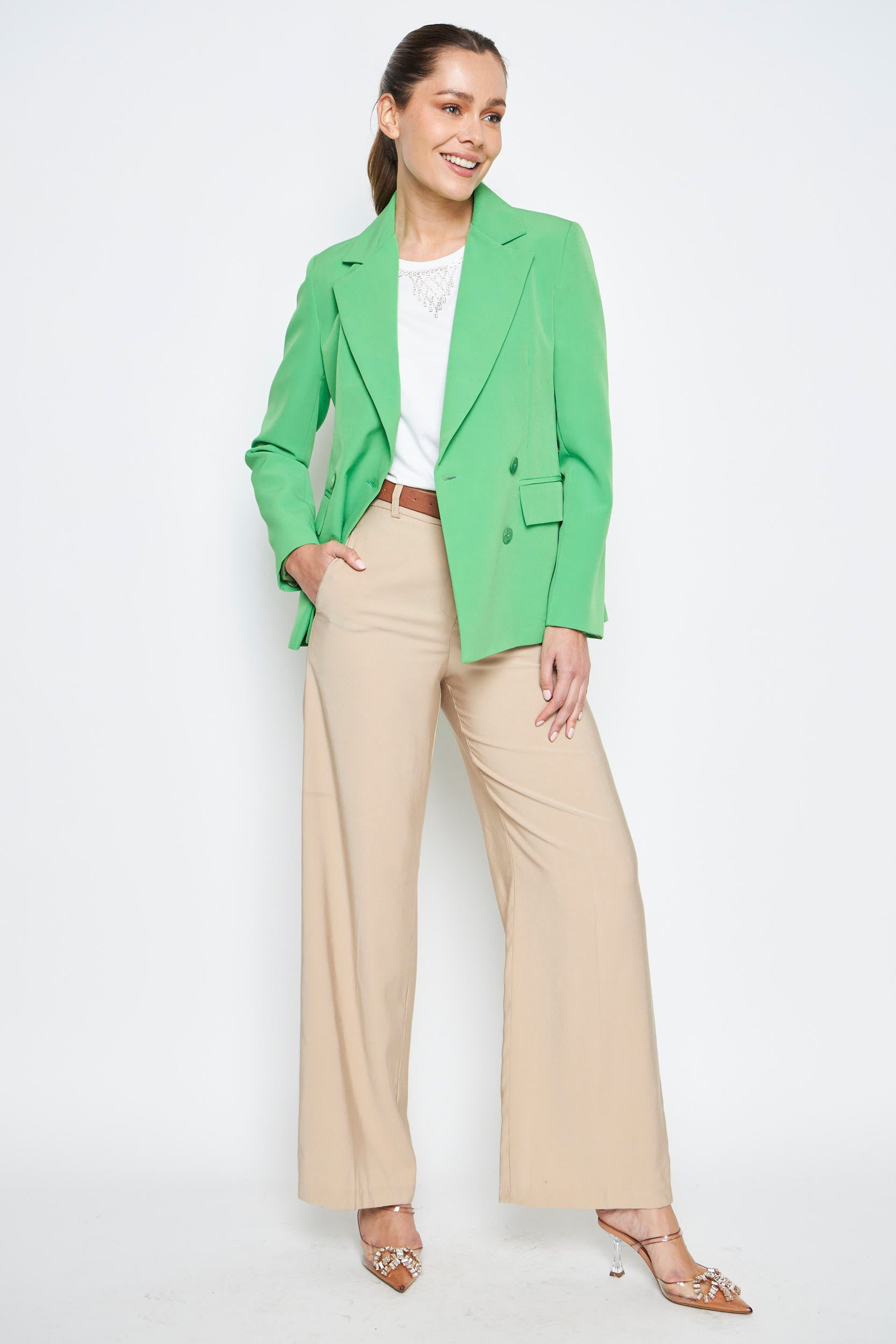 CHAQUETA LINA VERDE