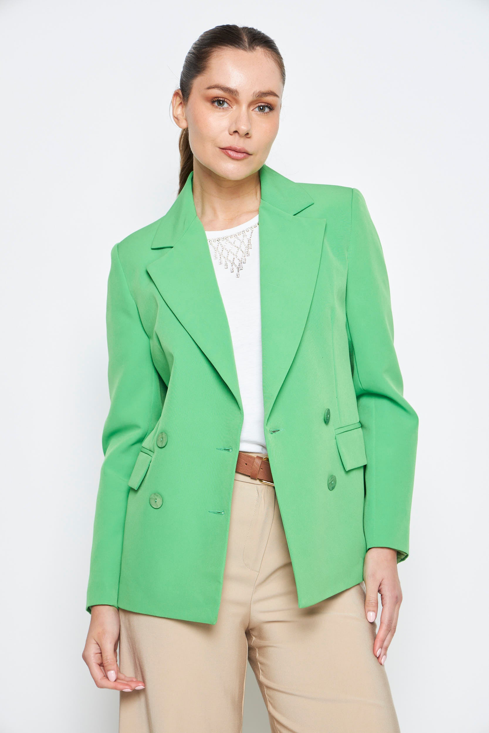 CHAQUETA LINA VERDE